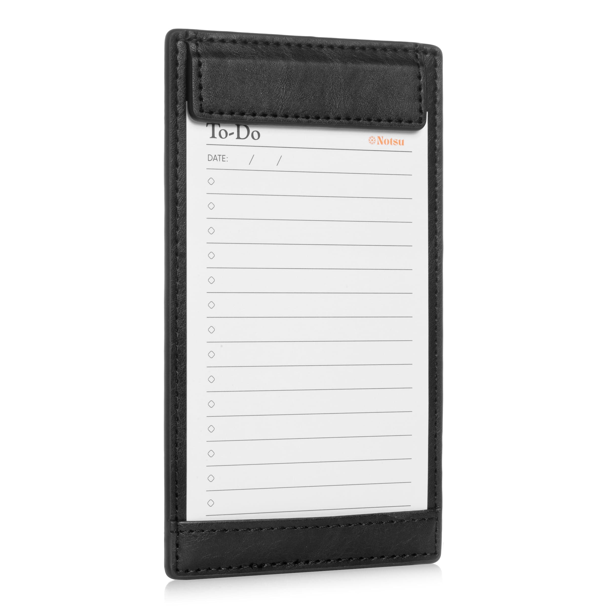 Notsu Note Card Holder Minimalist 3" x 5"  (Black)
