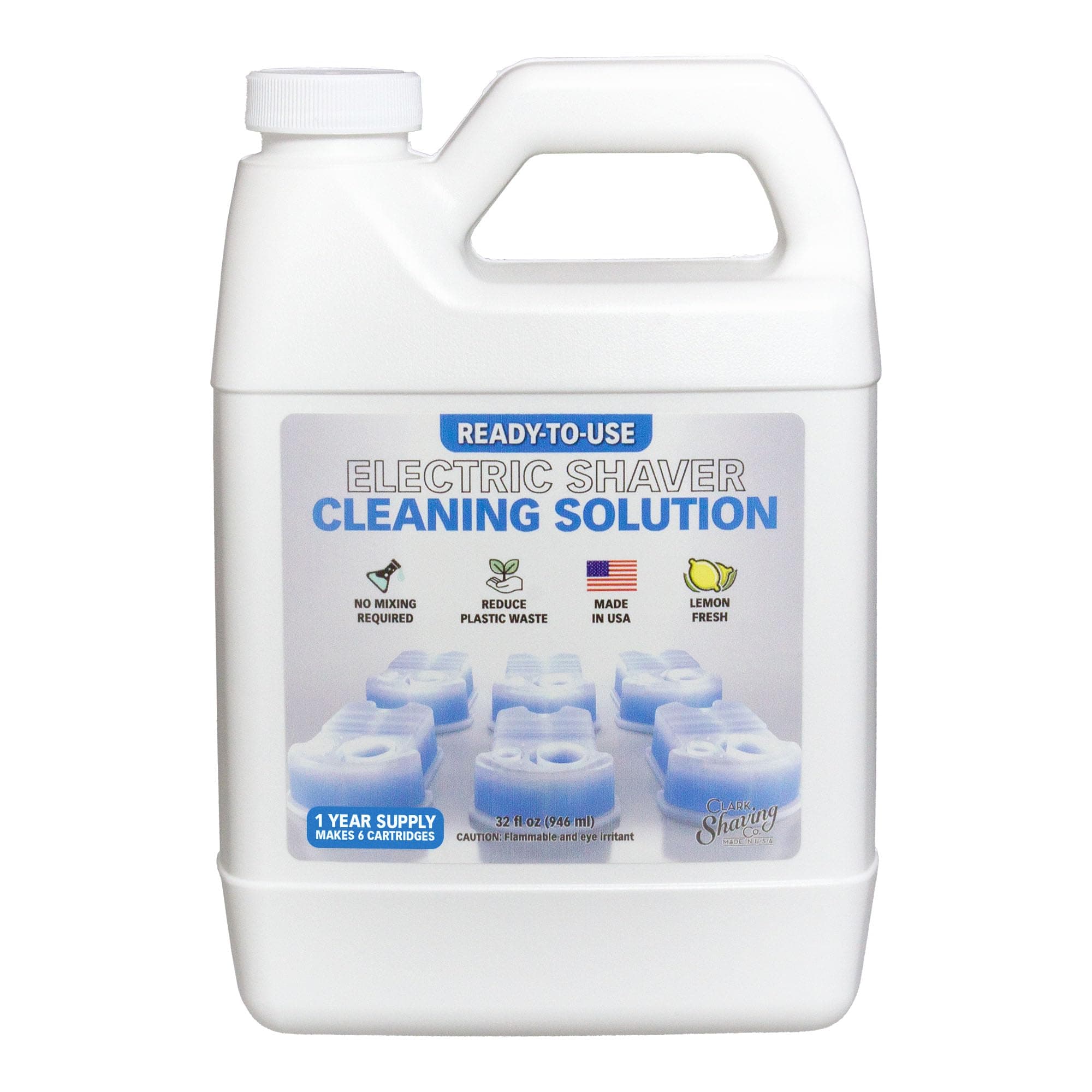 32 oz Shaver Wash & Refill, Compatible with Braun Clean & Renew