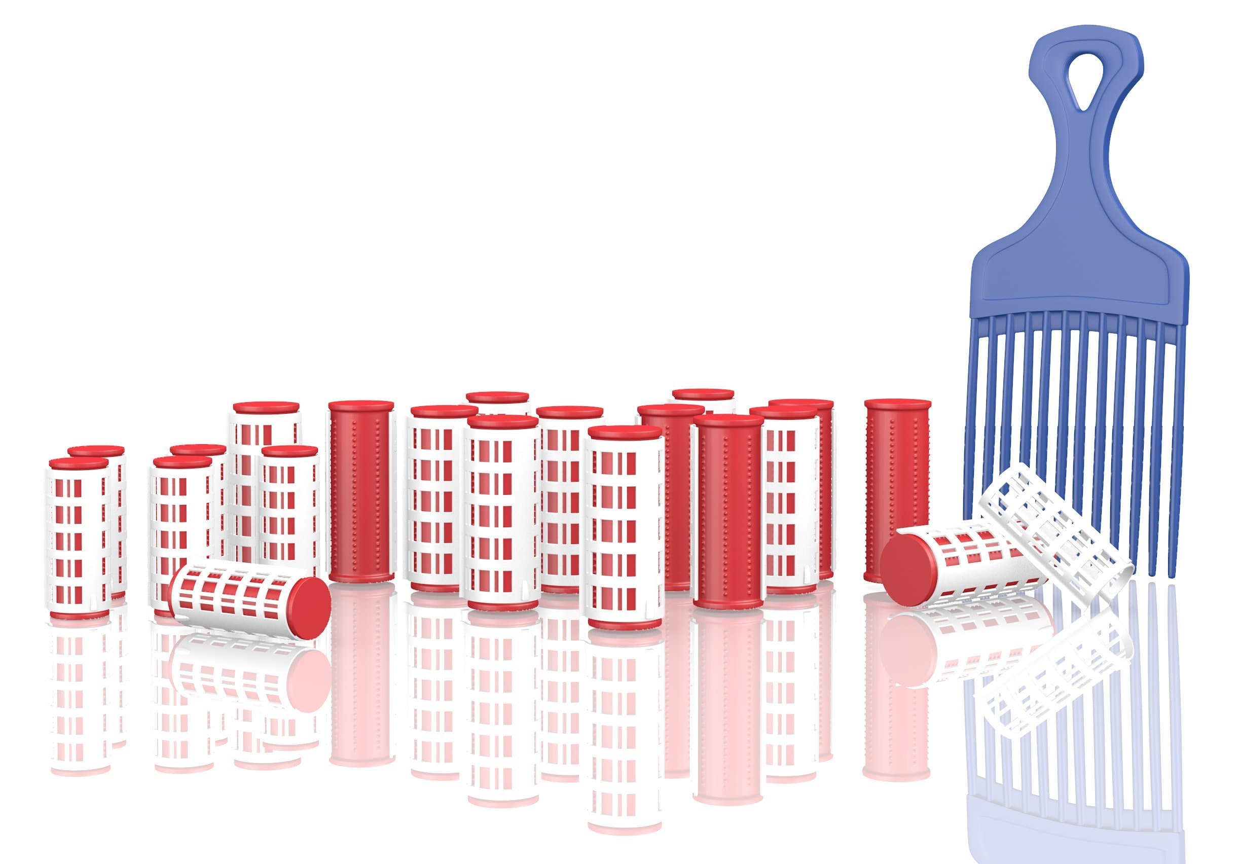 Thermal Hair Rollers, Suited for the Microwave