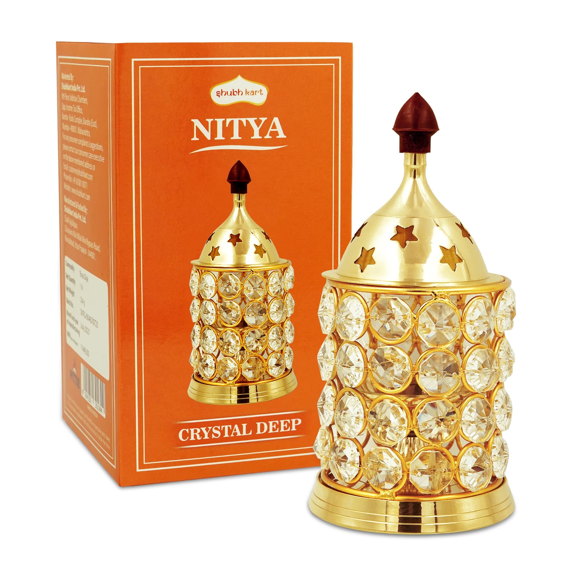 Shubhkart Akhand Diya Oil Lamp- Decorative Diya for Positive Atmosphere | Pooja | Home Decor | Gifting