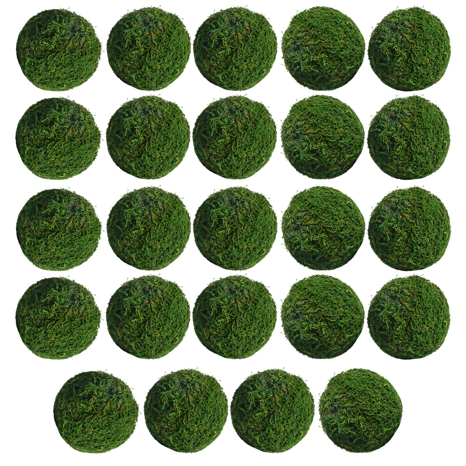 NAHUAA 24pcs 2.4" Moss Balls Decorative Balls for Centerpiece Bowls Faux Green Balls Hanging Balls Vase Bowl Filler for Easter Table Decor Home Party &Weddings Display Decor Props