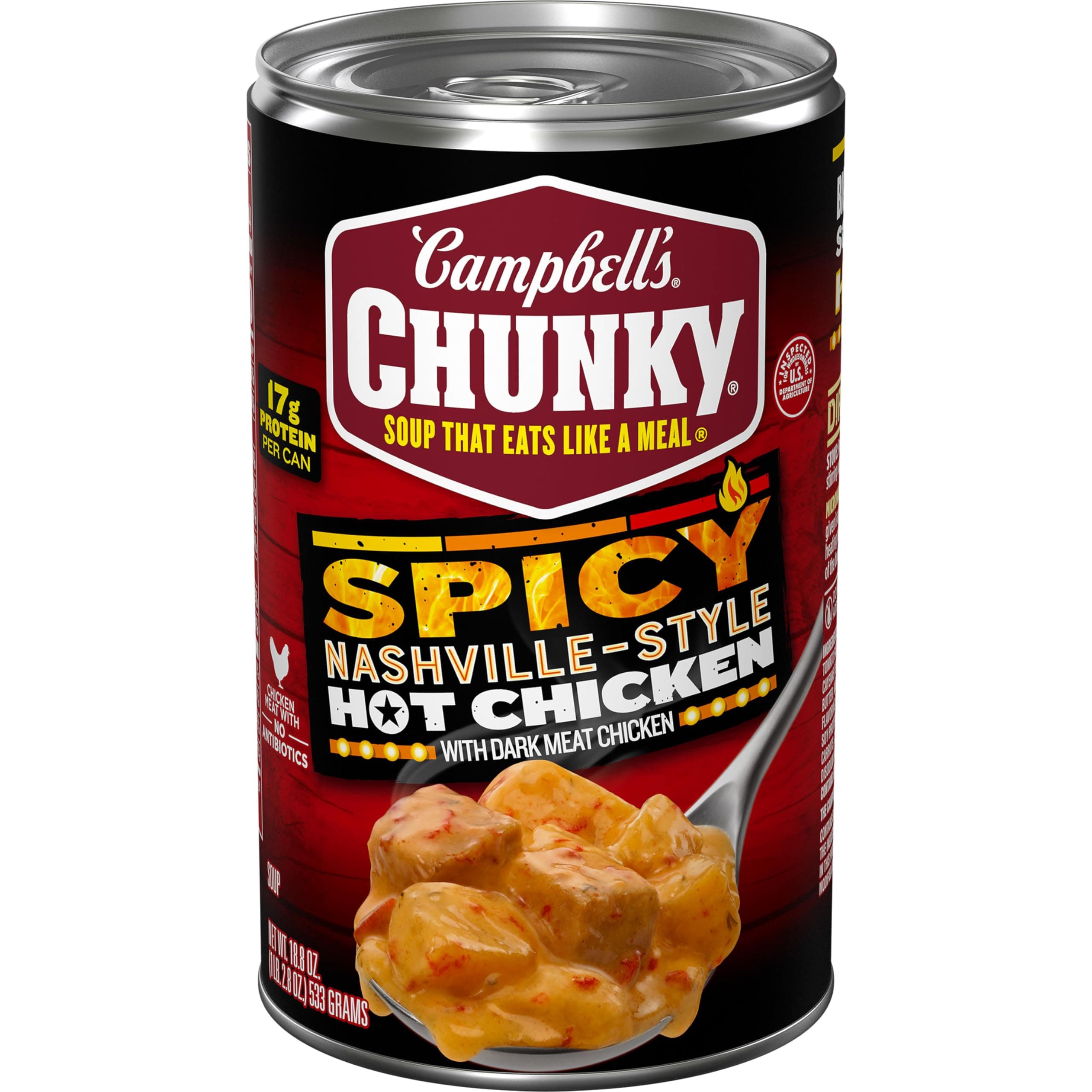Campbell’s Chunky Soup, Spicy Nashville-Style en Soup, 18.8 oz Can
