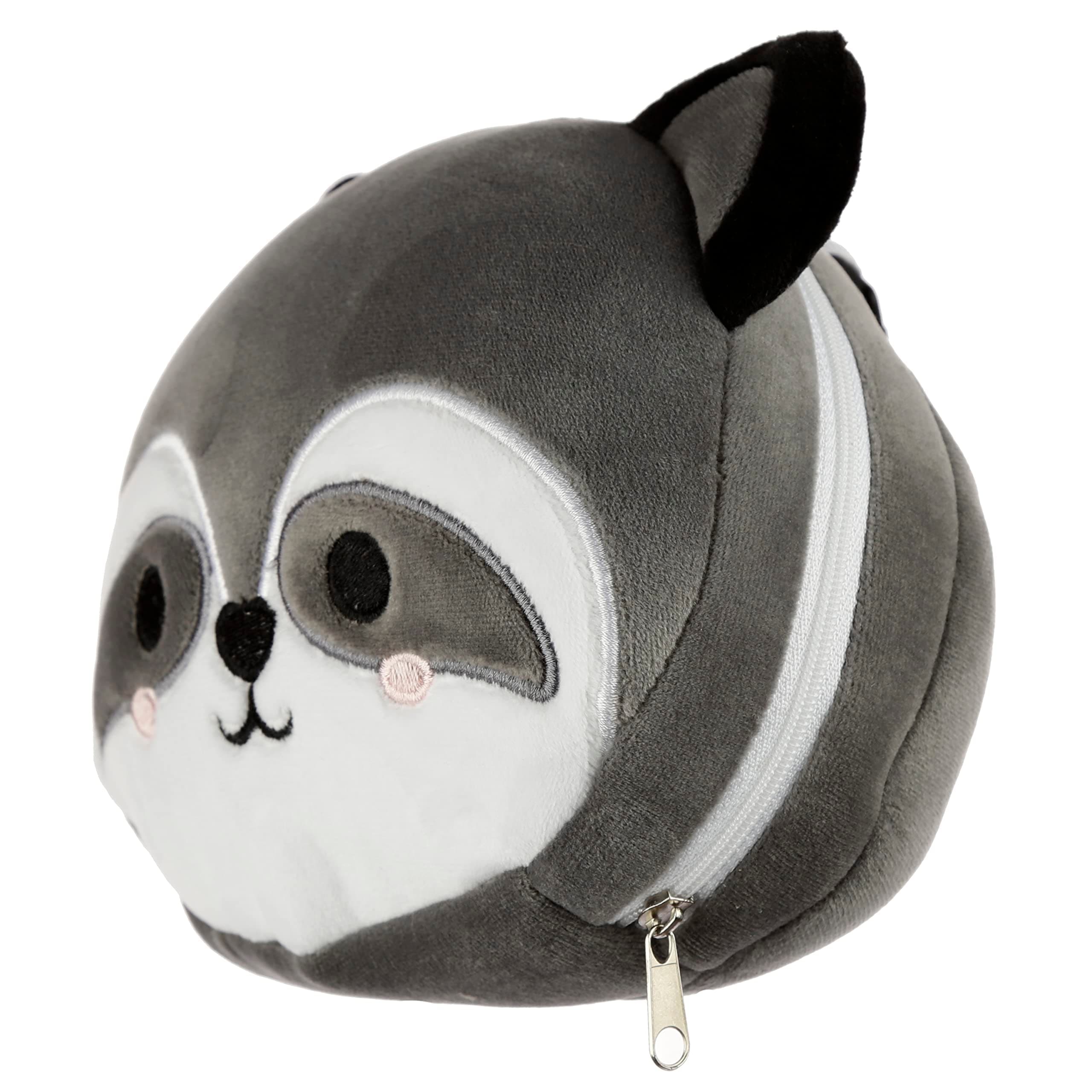 Puckator Relaxeazzz Raccoon Travel Pillow And Eye Mask