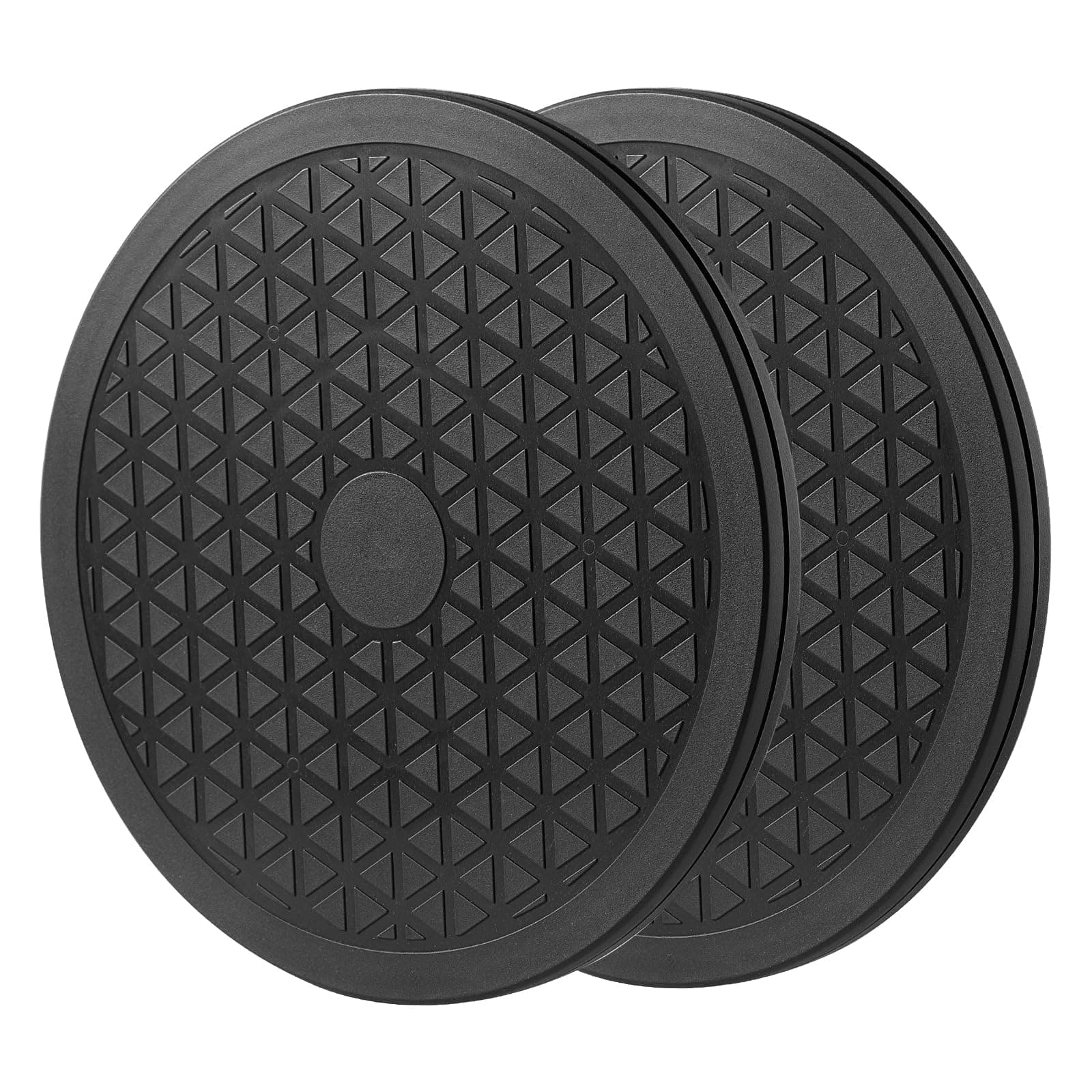 2 Pcs (8 Inch) Heavy Duty Rotating Swivel Stand - Lazy Susan with Steel Ball Bearings for Model Base/Rotating Plants/Crafts Stand Monitor/TV/Monitors/Potted Plants (360˚ Rotation)