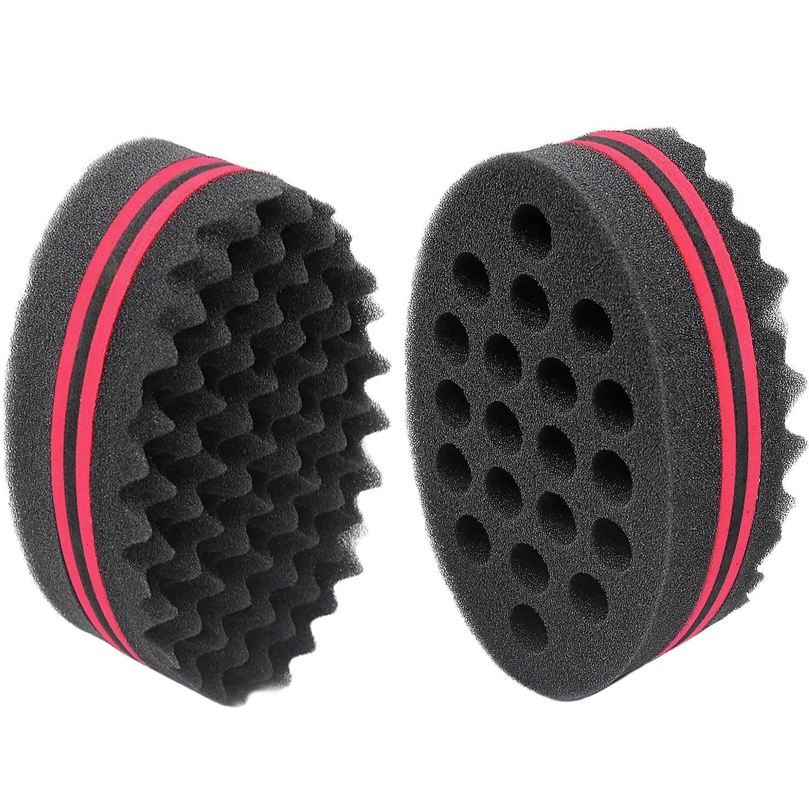 Magic Barber Sponge Brush for Waves, Dreadlocks, Coils, and Afro Curls - Hair Care Tool with 7 & 16 mm Diameters (1 PCS)