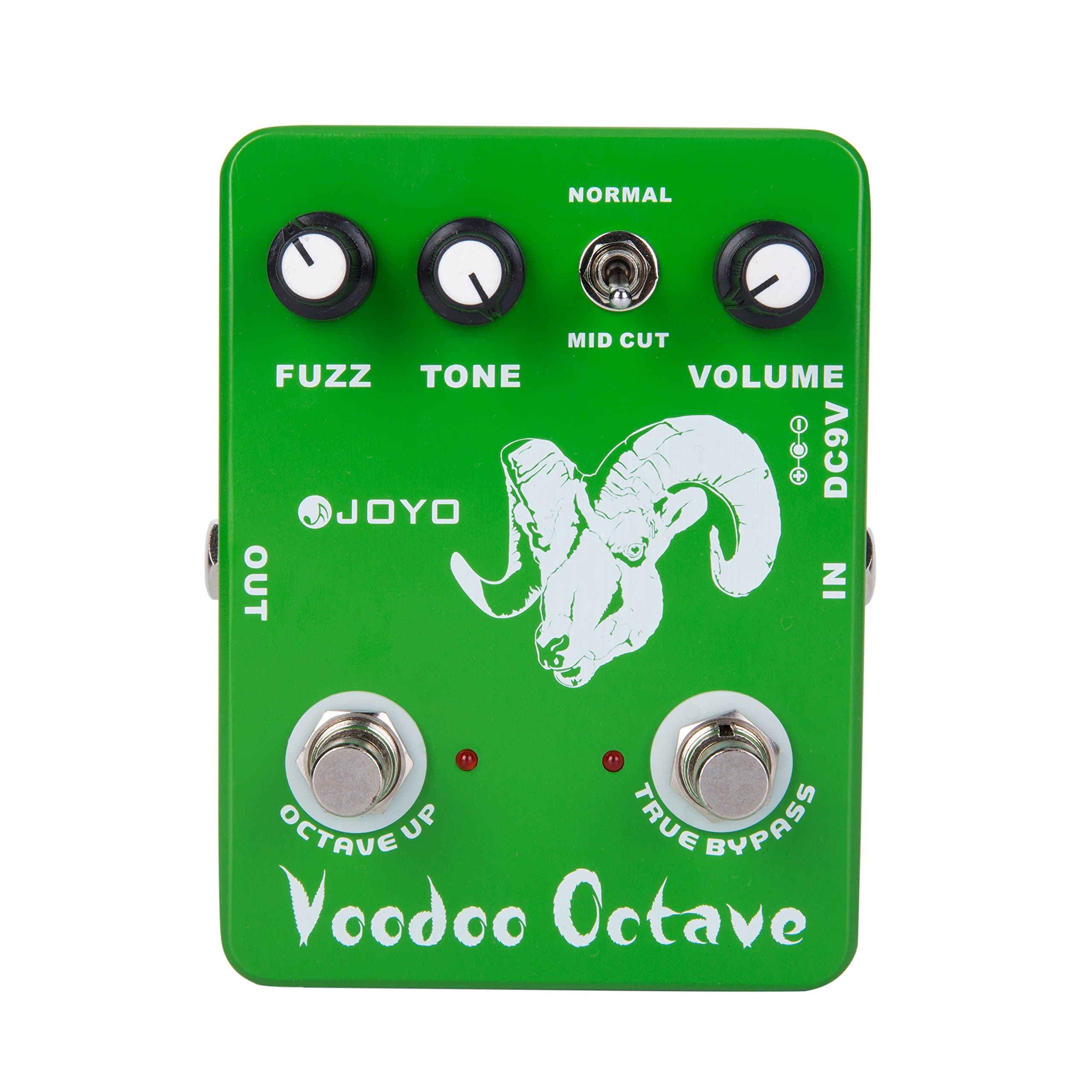 JOYO JF-12 Voodoo Octave Effect Pedal for Guitar and Bass True Bypass