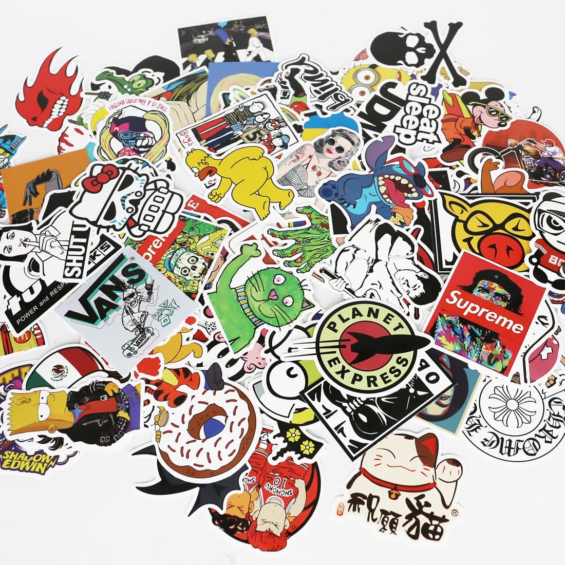 UTSAUTO Graffiti Stickers Decals Pack of 100 pcs Car Stickers Motorcycle Bicycle Skateboard Luggage Phone Pad Laptop Stickers and Bumper Patches Decals Waterproof(Type 8)