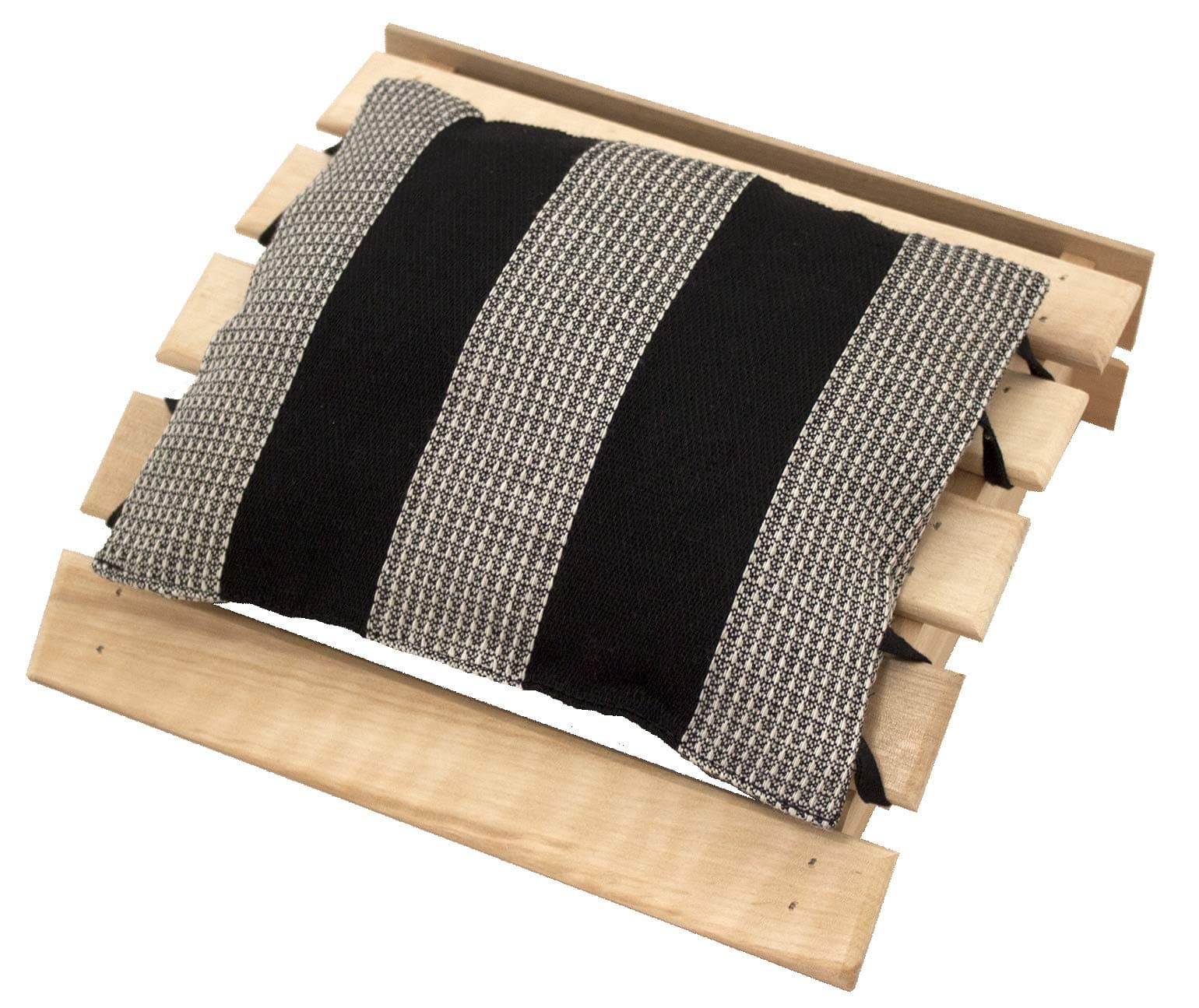 Sauna headrest with pillow - black, 25x24 cm (Emendo)