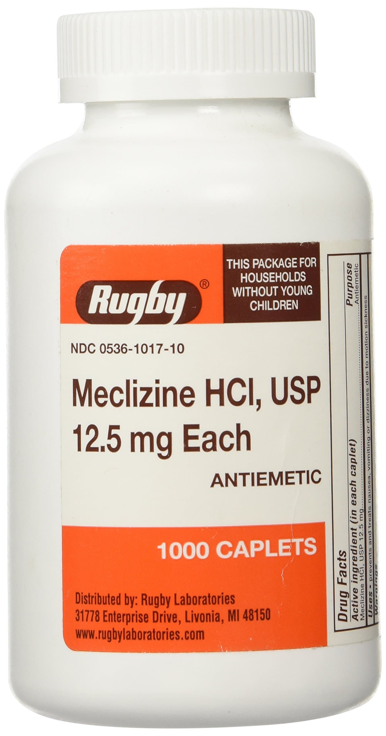 MECLIZINE TABS 12.5 MG OTC*Rug Size: 1000