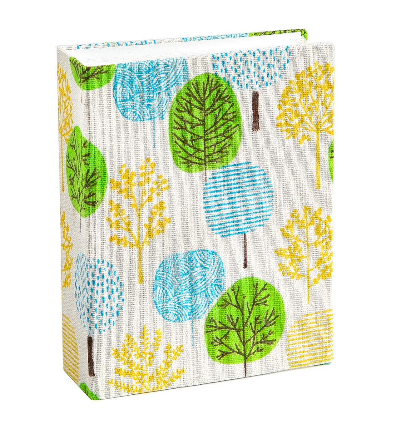 Small Photo Album Baby Journal Album 4x6 Inches with Baby Belly Stickers (Foliage, Cloth Cover)