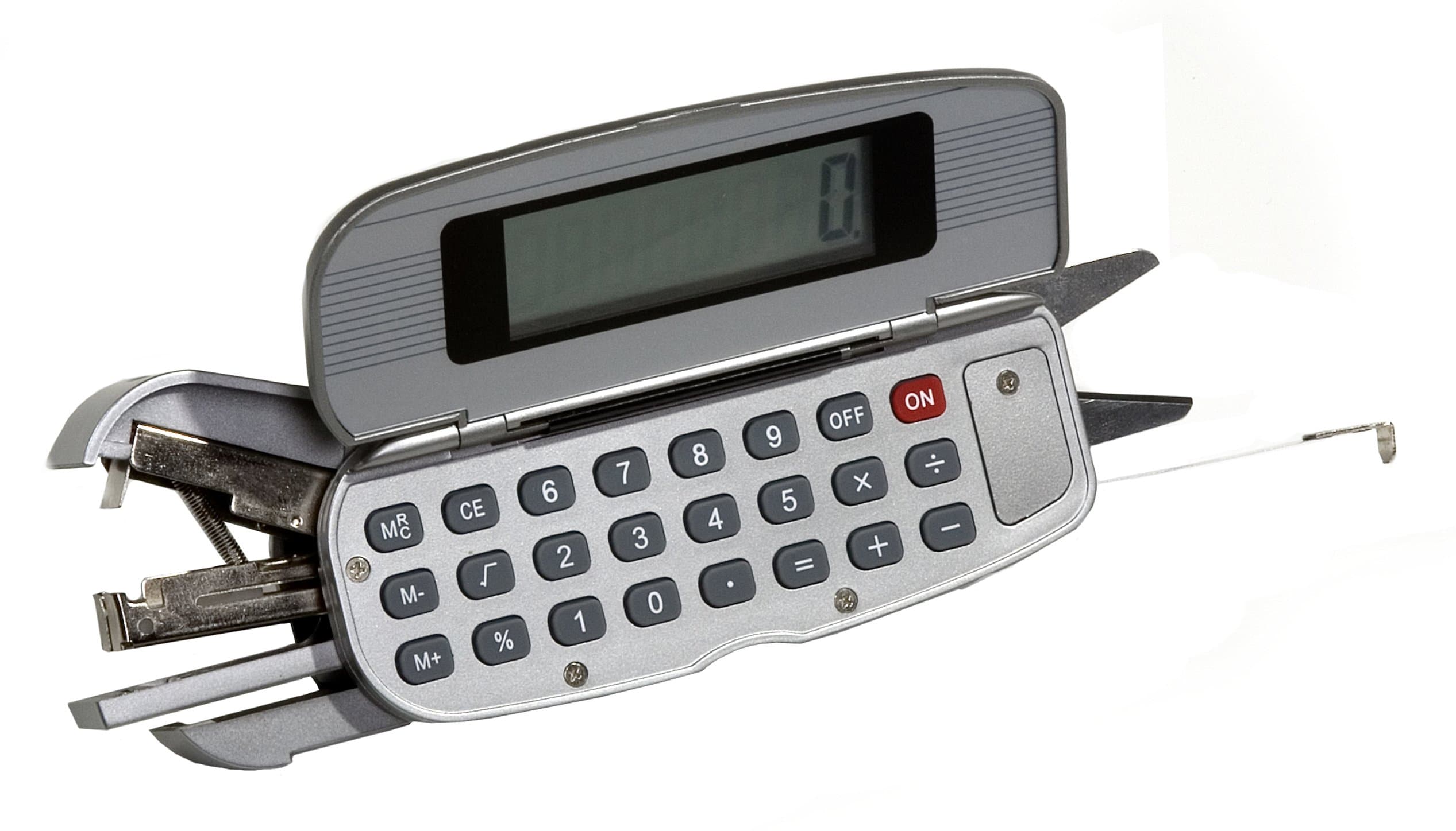 Delk 40059 5 in 1 Travel Office Tool, Silver