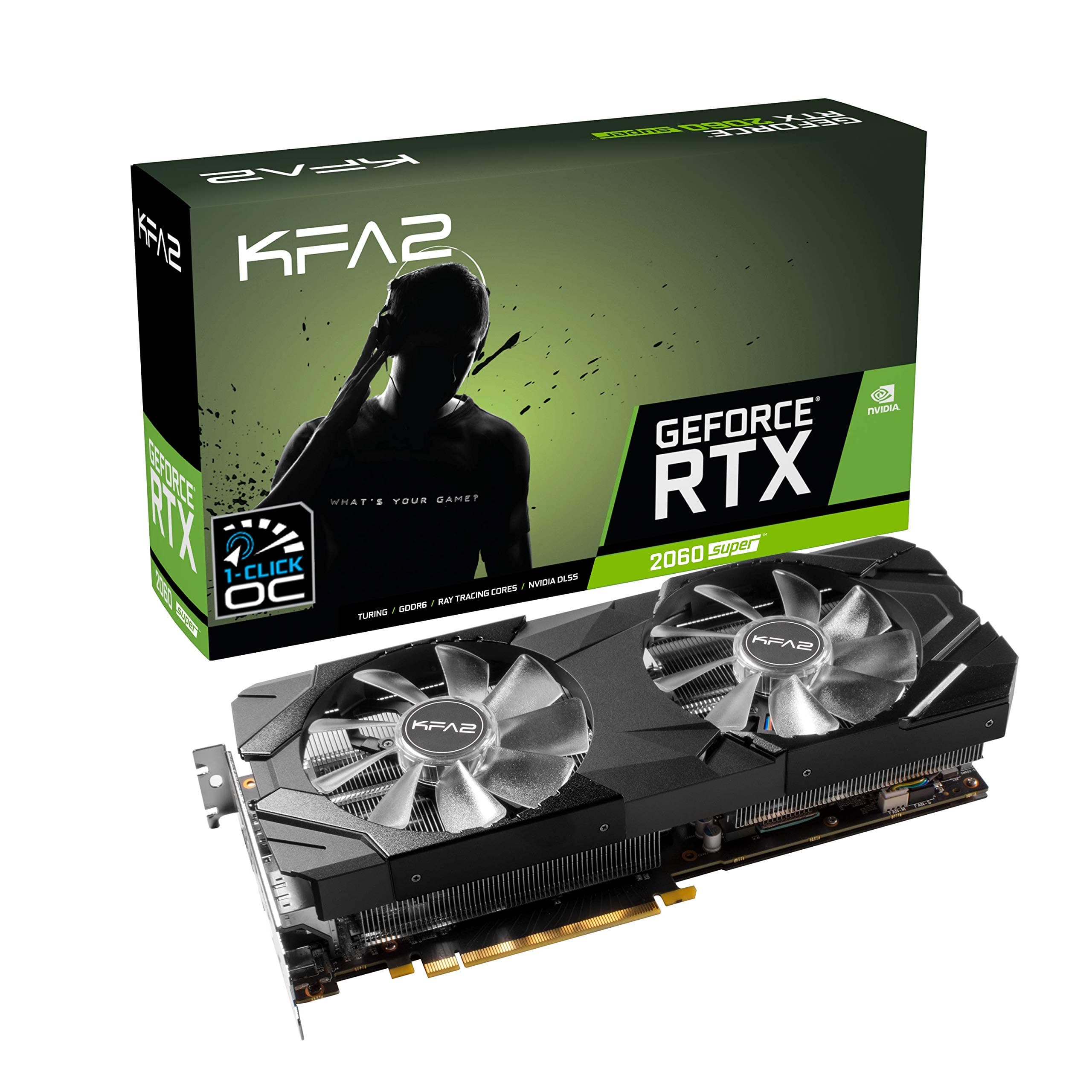 KFA2 Nvidia GeForce 26NRL7HPX7OK 256-bit GDDR6 PCIe Graphics Card Black