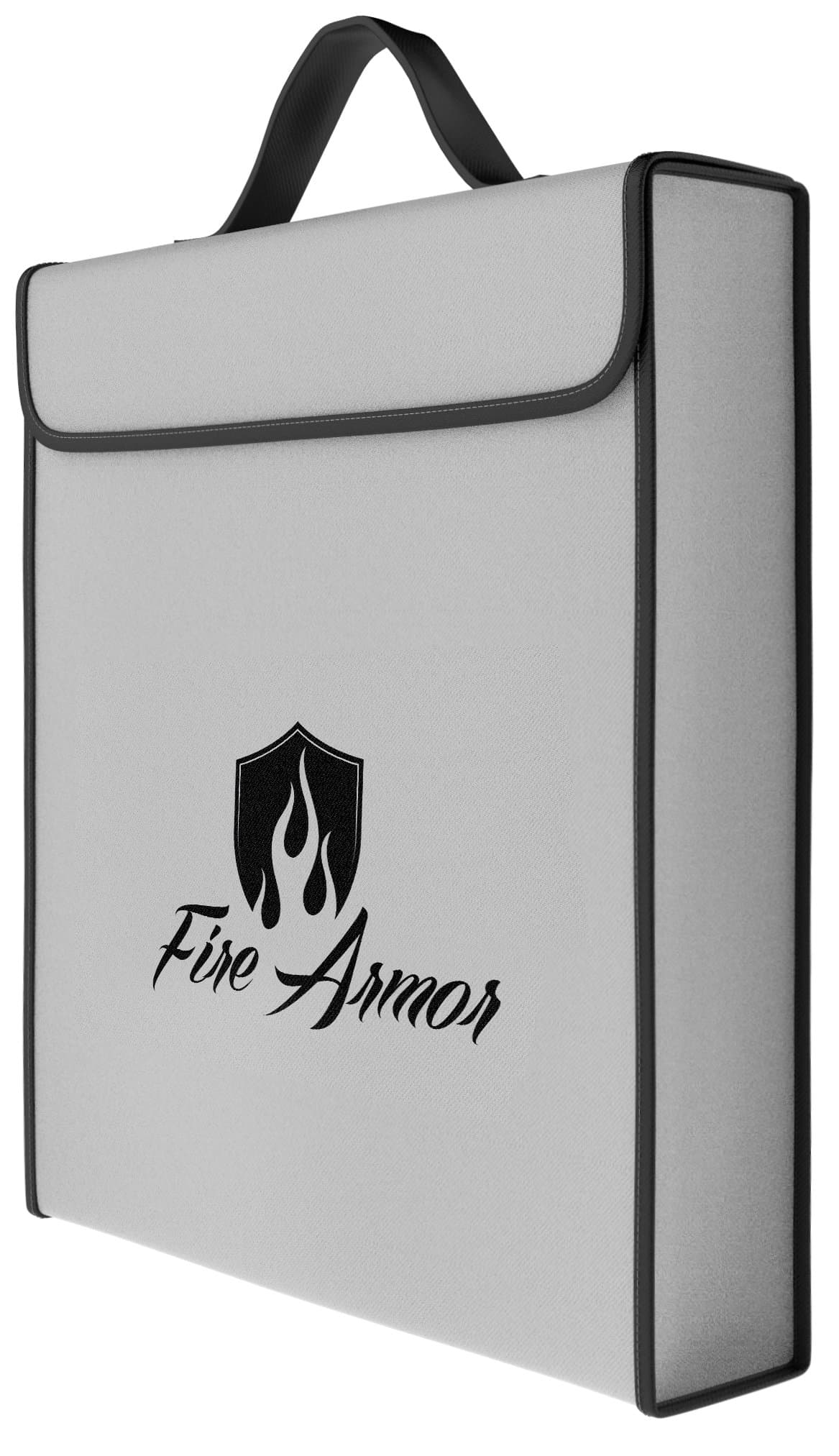 Vemingo Double Layer Fireproof Money Bag (16"x12"x3") XXL No-Itch Zipper Closure, Silicone Coated Fire Resistant Envelope Documents Pouch.