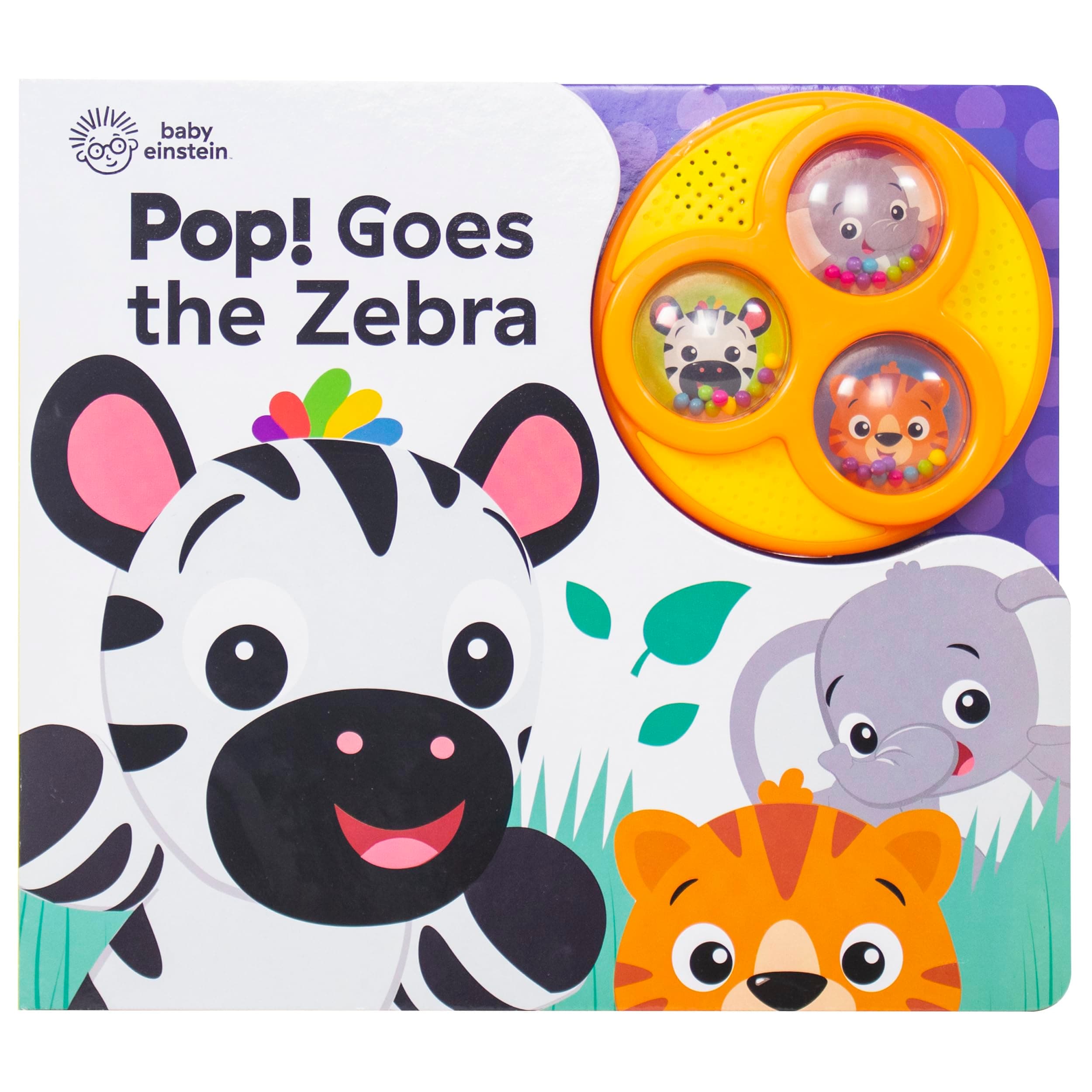 Baby Einstein - Pop! Goes the Zebra - Popping Button Sound Book - PI Kids