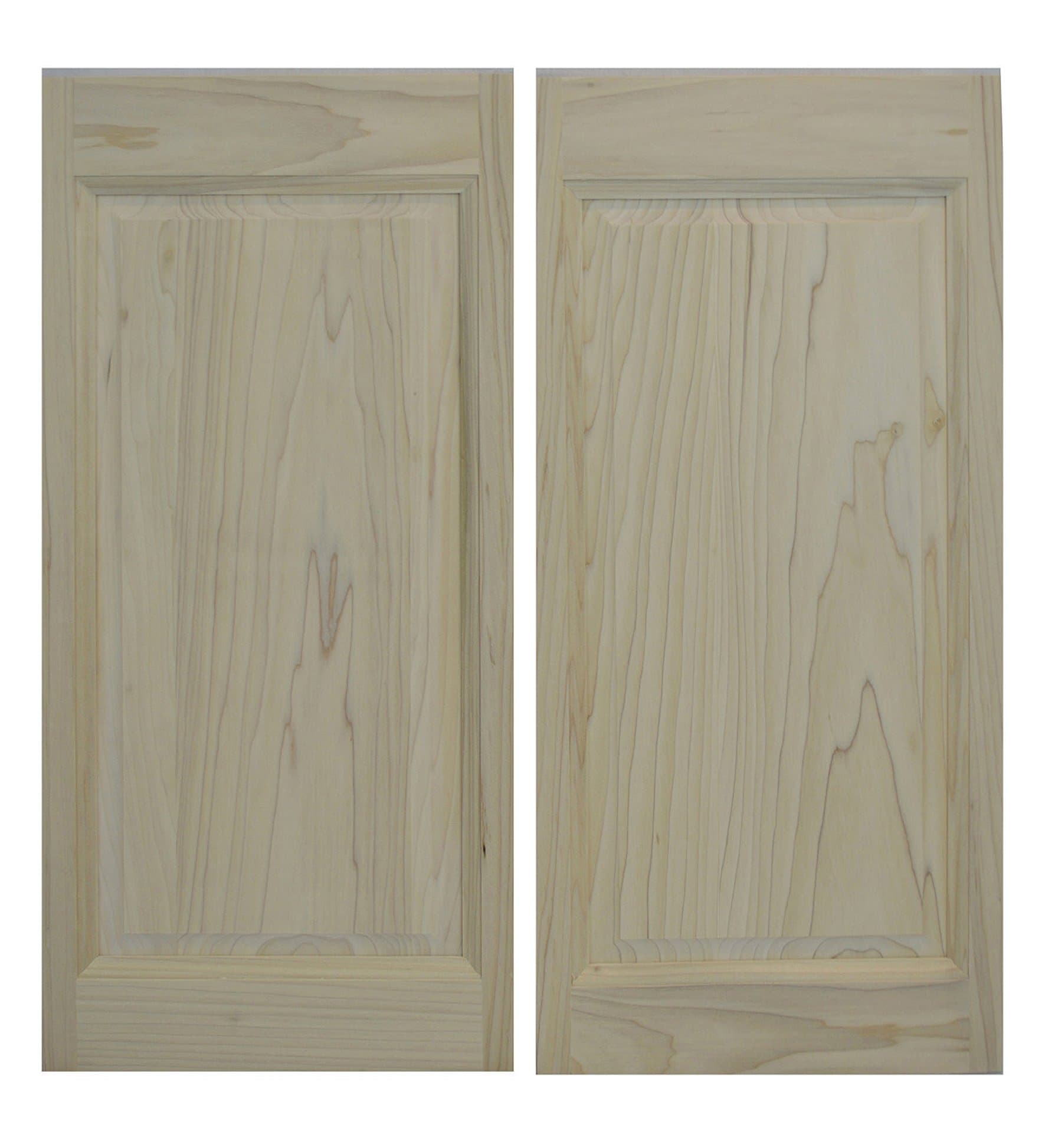 Hardwood Cafe Doors Will be Custom Made to fit Your Door Opening Size Between 24"- 36": Made from Sturdy Poplar Wood- Cafe Doors Include All Hinges - Saloon Swing Swinging Door