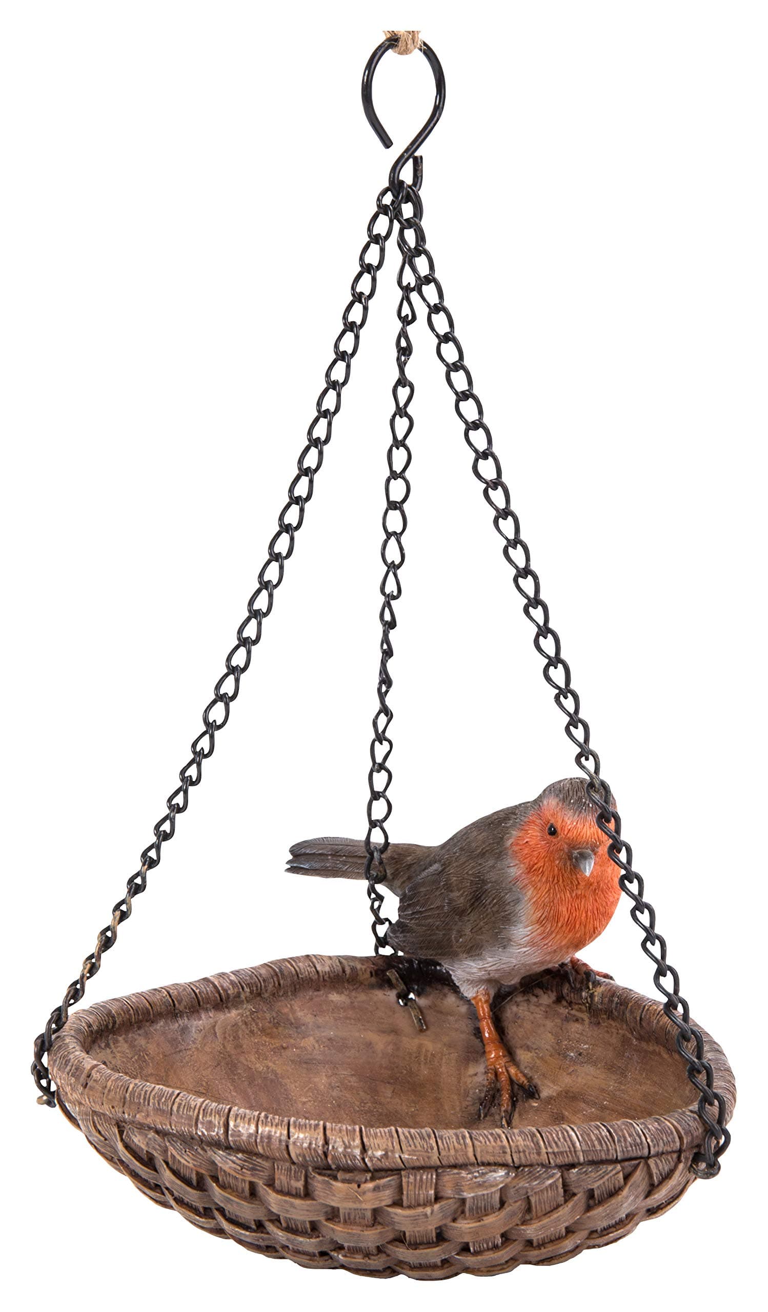 Hanging Robin Heart Feeder