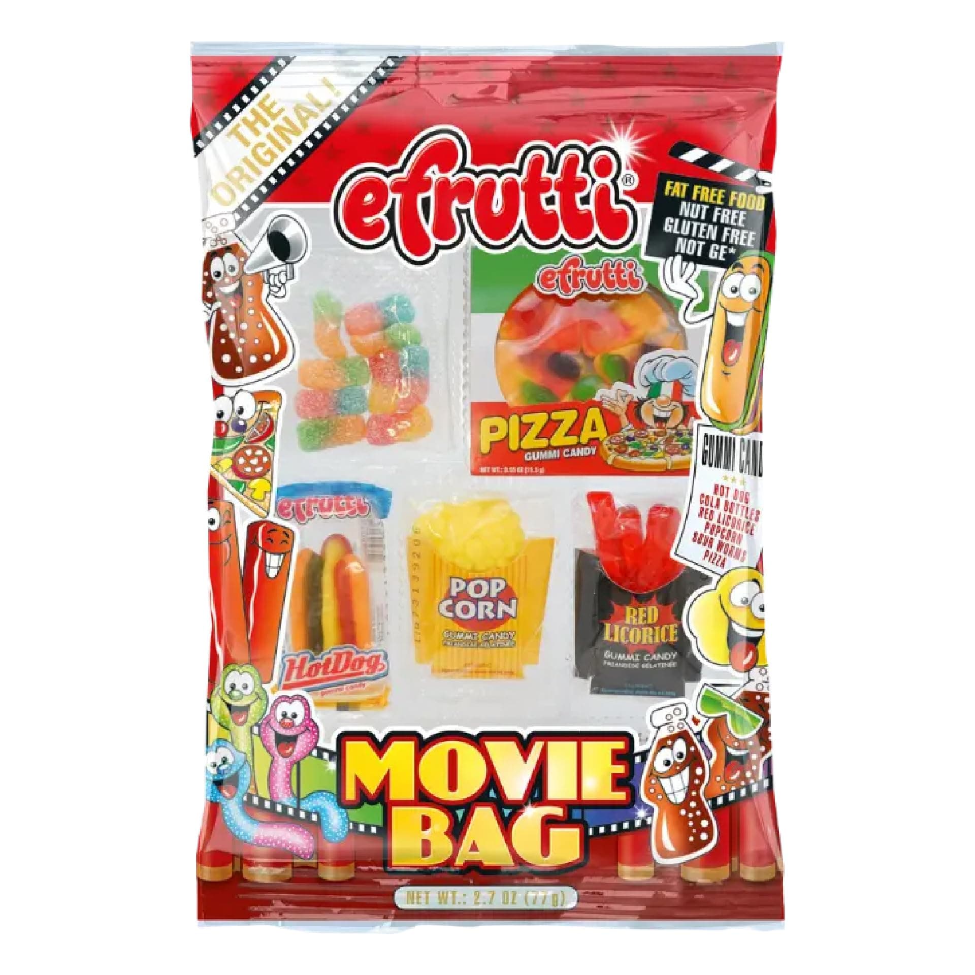Gummy Movie Bag - E Frutti Gummy Candy, 2.7 oz