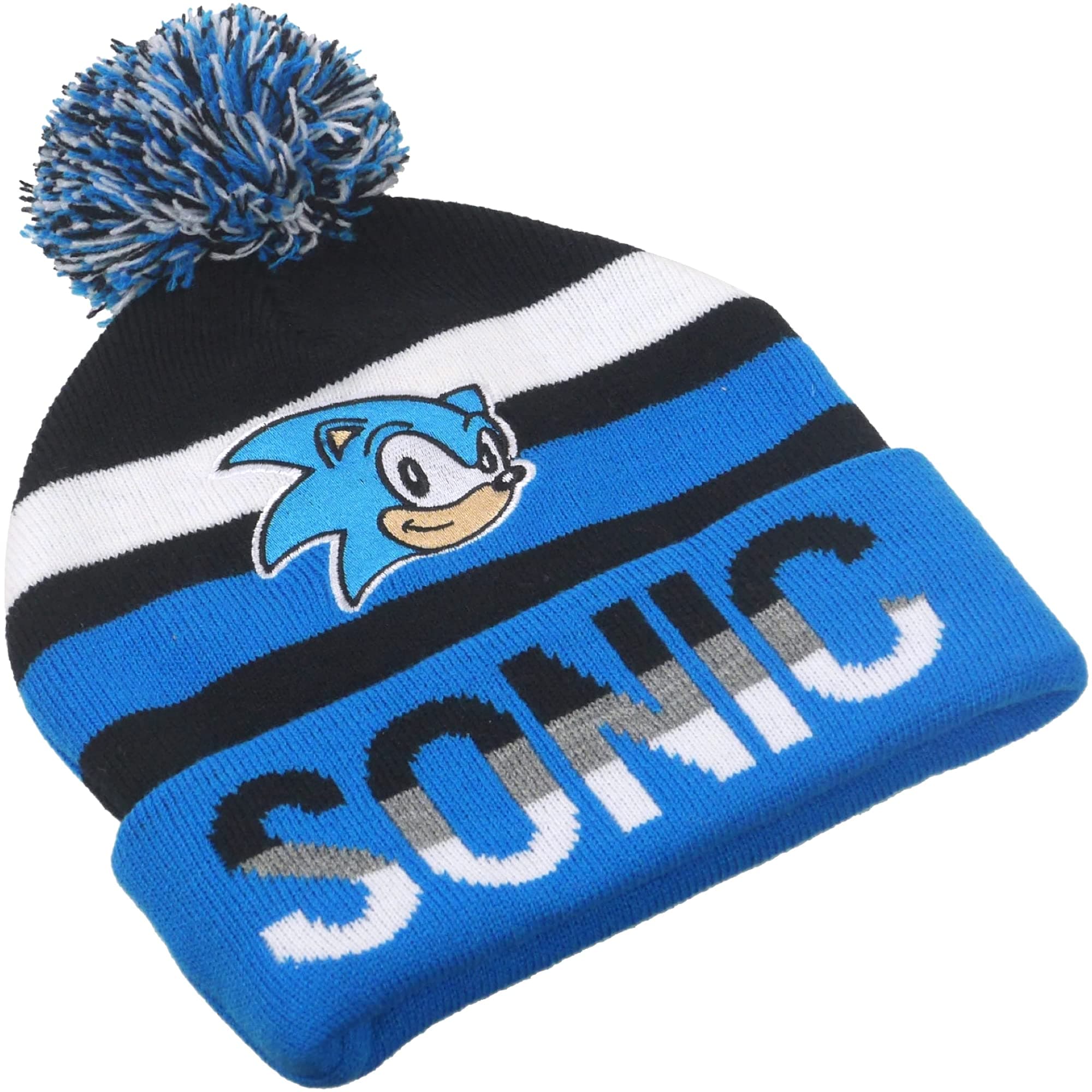 Sonic The Hedgehog Beanie Hat, Acrylic Knit Winter Cap