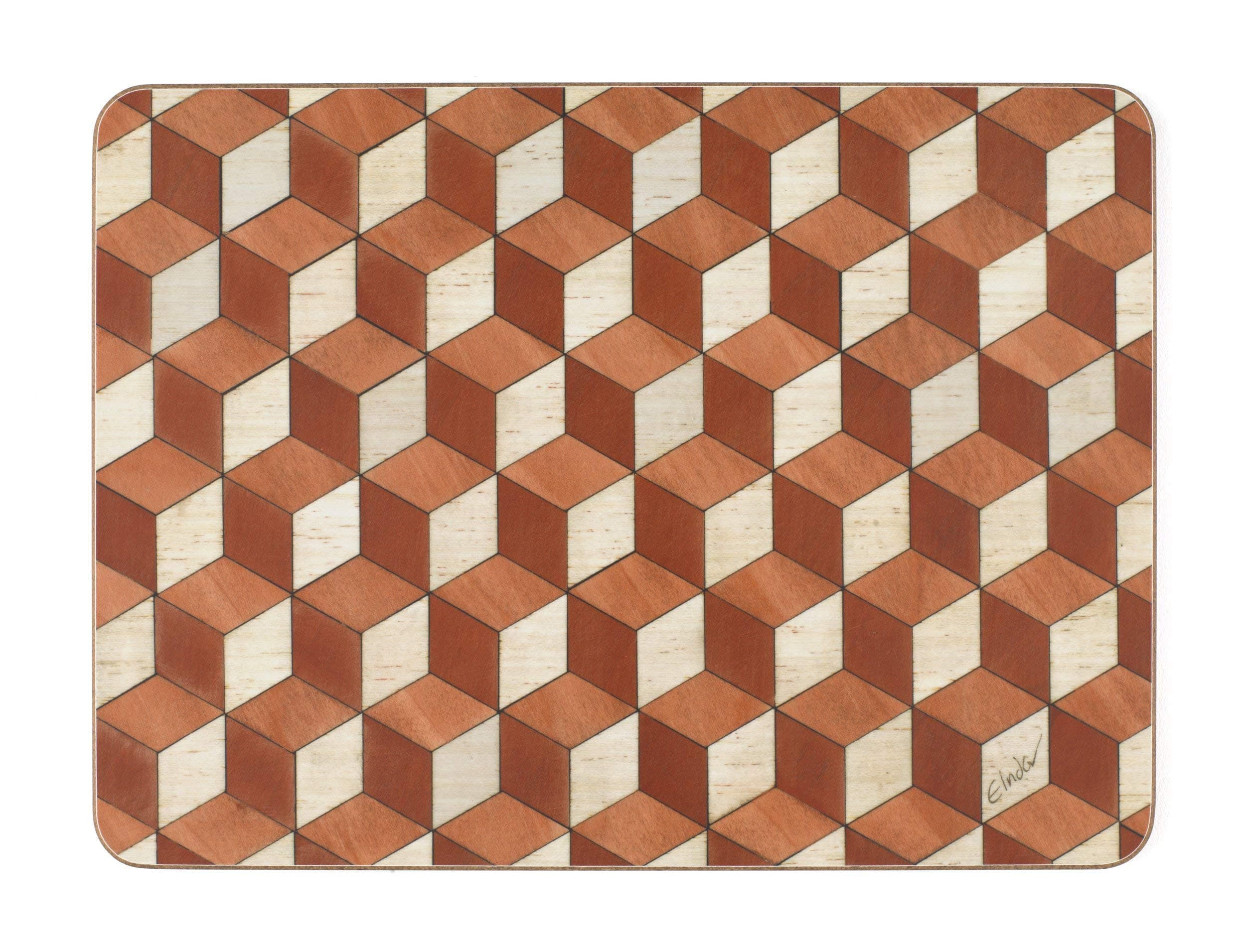 Place mats set of 4 or 6 in Terracotta and Ivory. Melamine heat resistant 160 Celsius. Option to add coasters and or Serving Mat