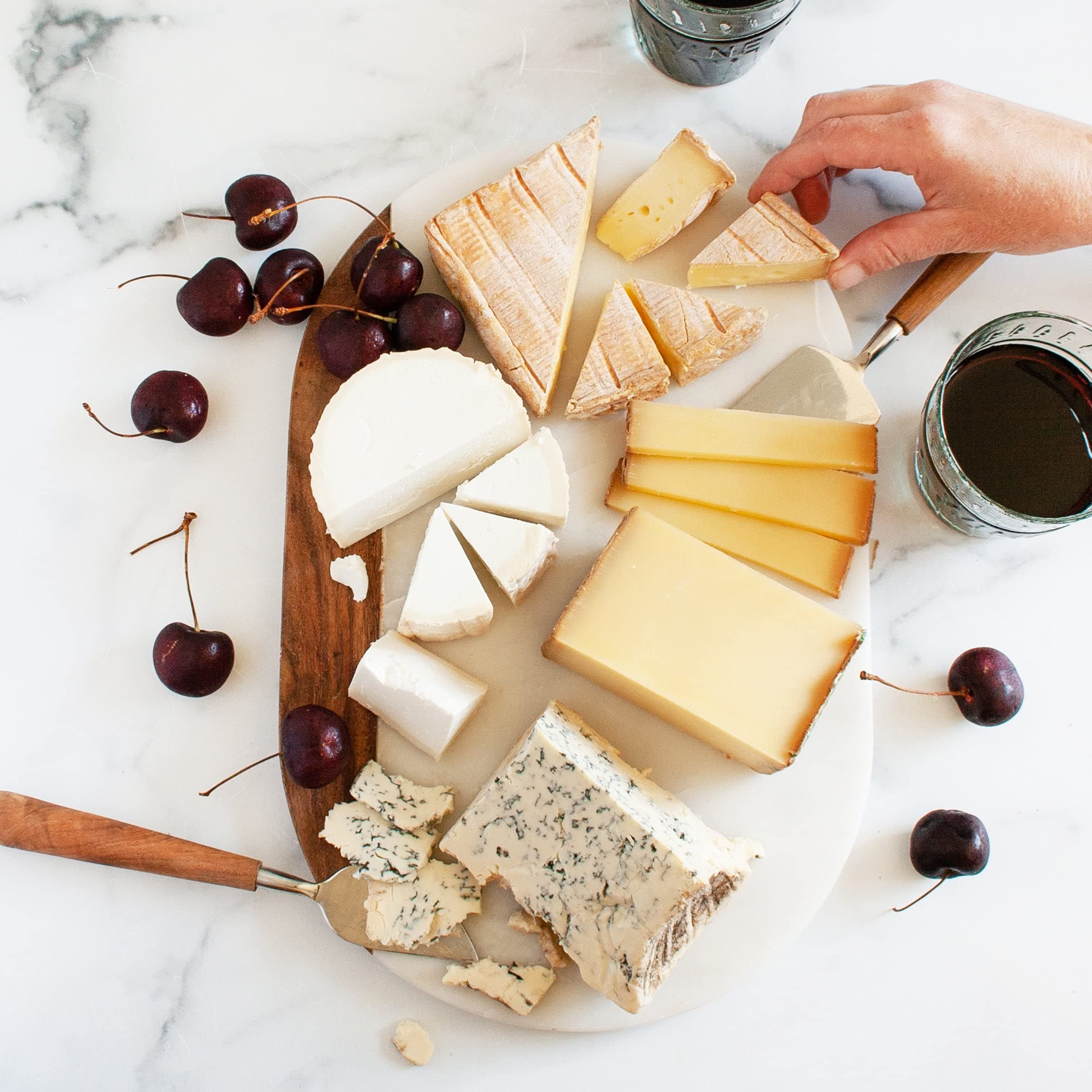 igourmet French Cheeses for the Connoisseur Assortment - Includes Tomme de Savoie French Cheese, Nutty Comte, French Camembert and Gourmet Creamy Fourme d'Ambert From France