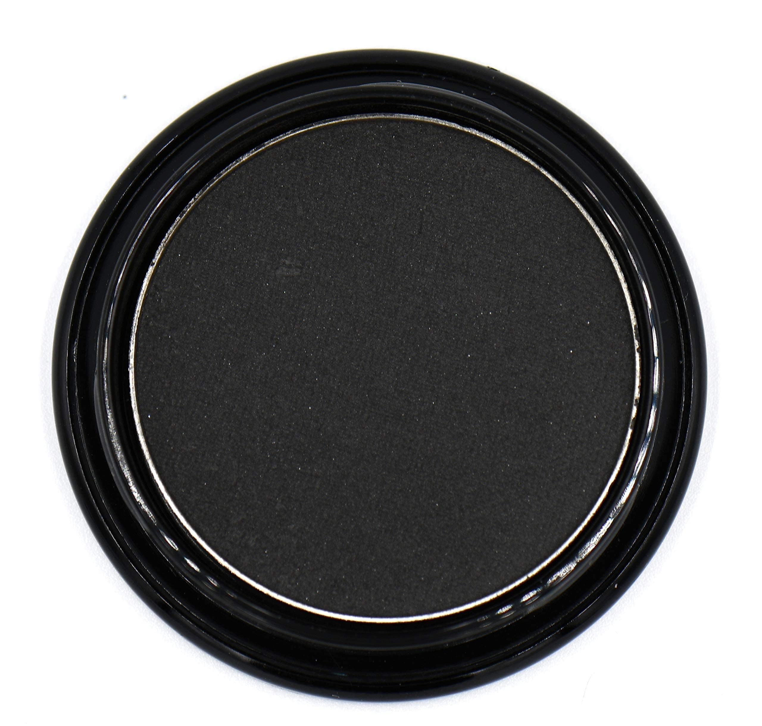 Black Matte Opaque Smokey Eye Onyx Midnight Zero Jet Black Pressed Powder Single Vegan Eyeshadow; Talc, Paraben & Cruelty Free