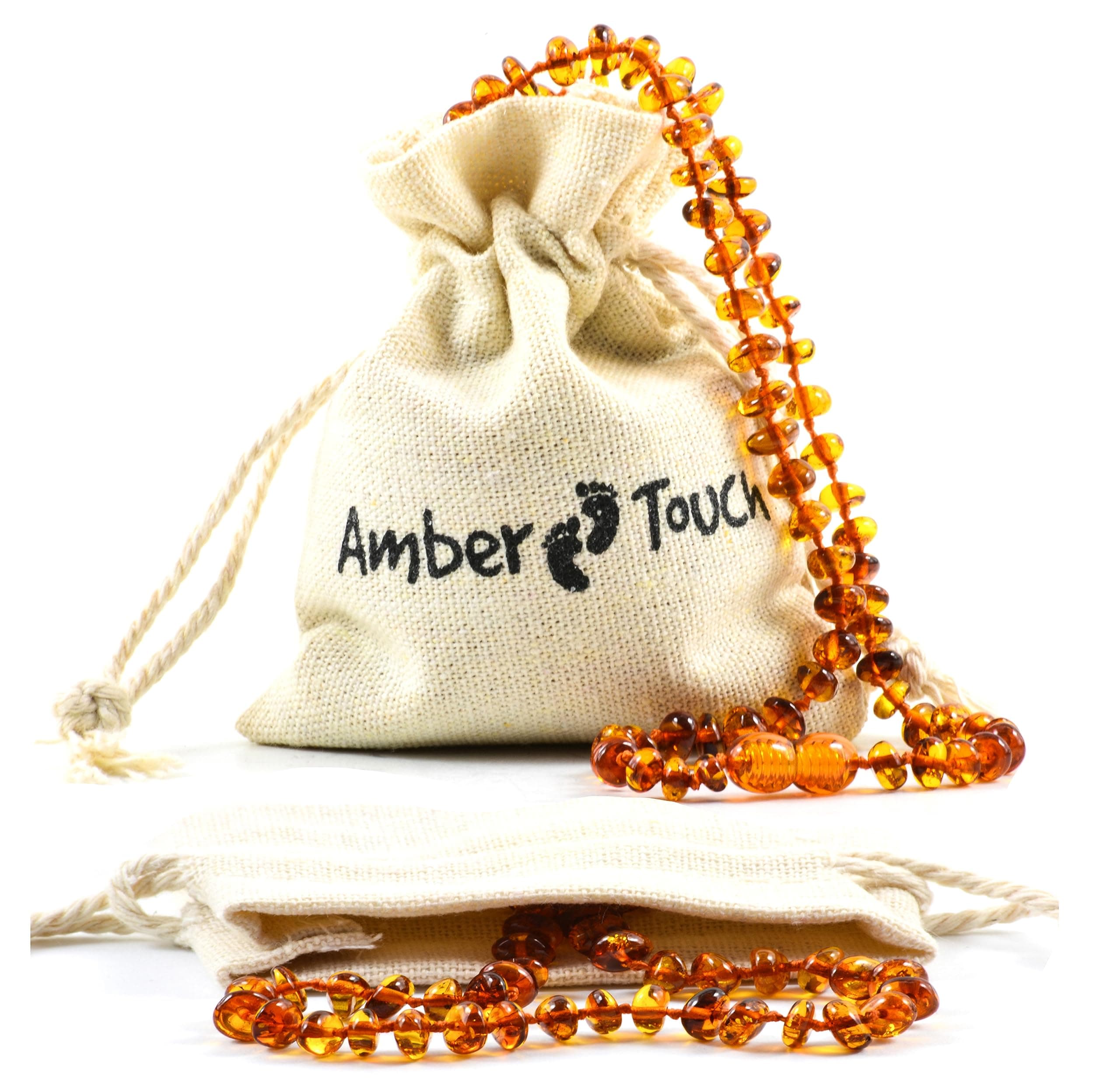 Baltic Amber Necklace (Unisex) - Natural Amber from Baltic Region, Genuine Baltic Amber