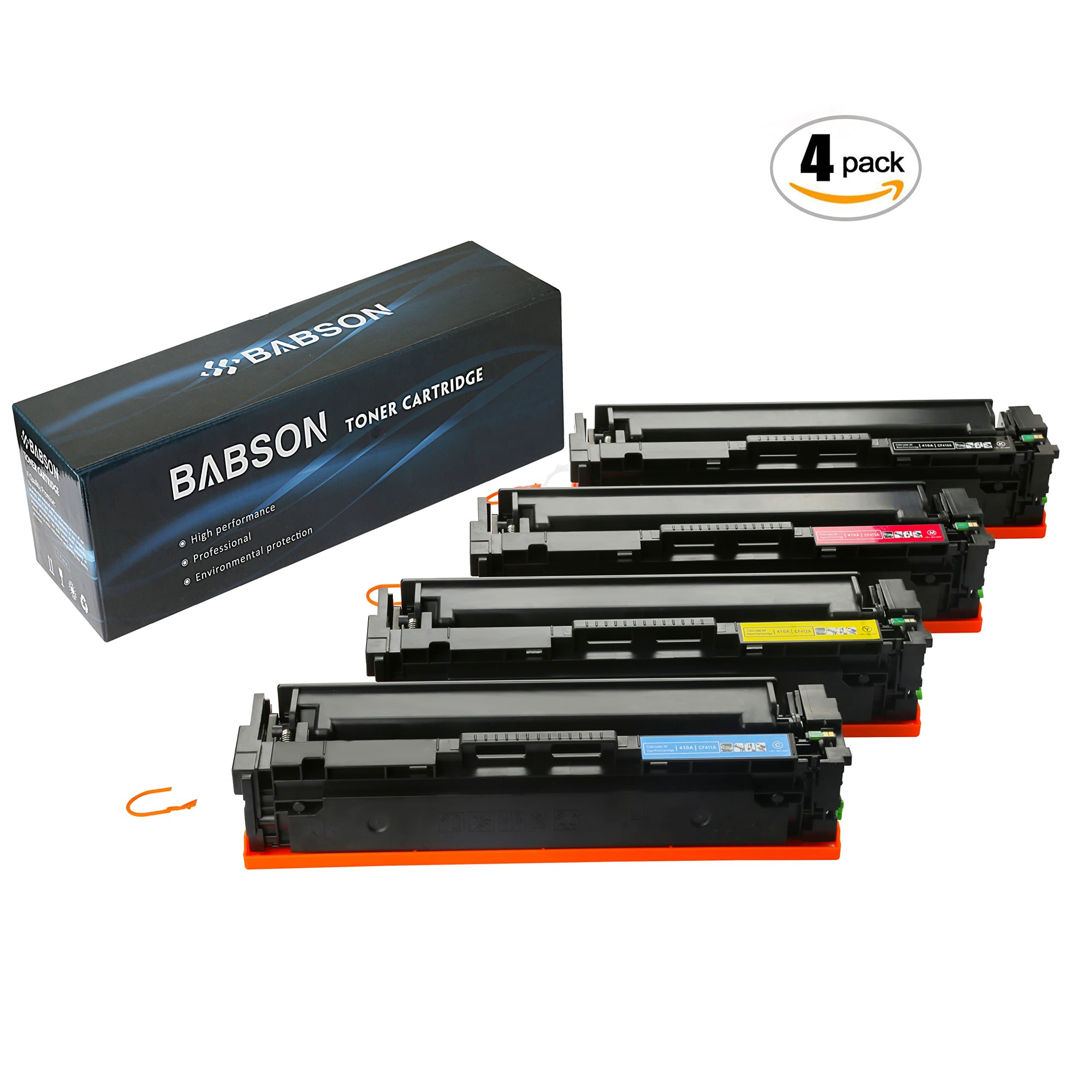 Compatible Toner Cartridge Replacement for HP 201X ( Black,Cyan,Magenta,Yellow , 4-pack )