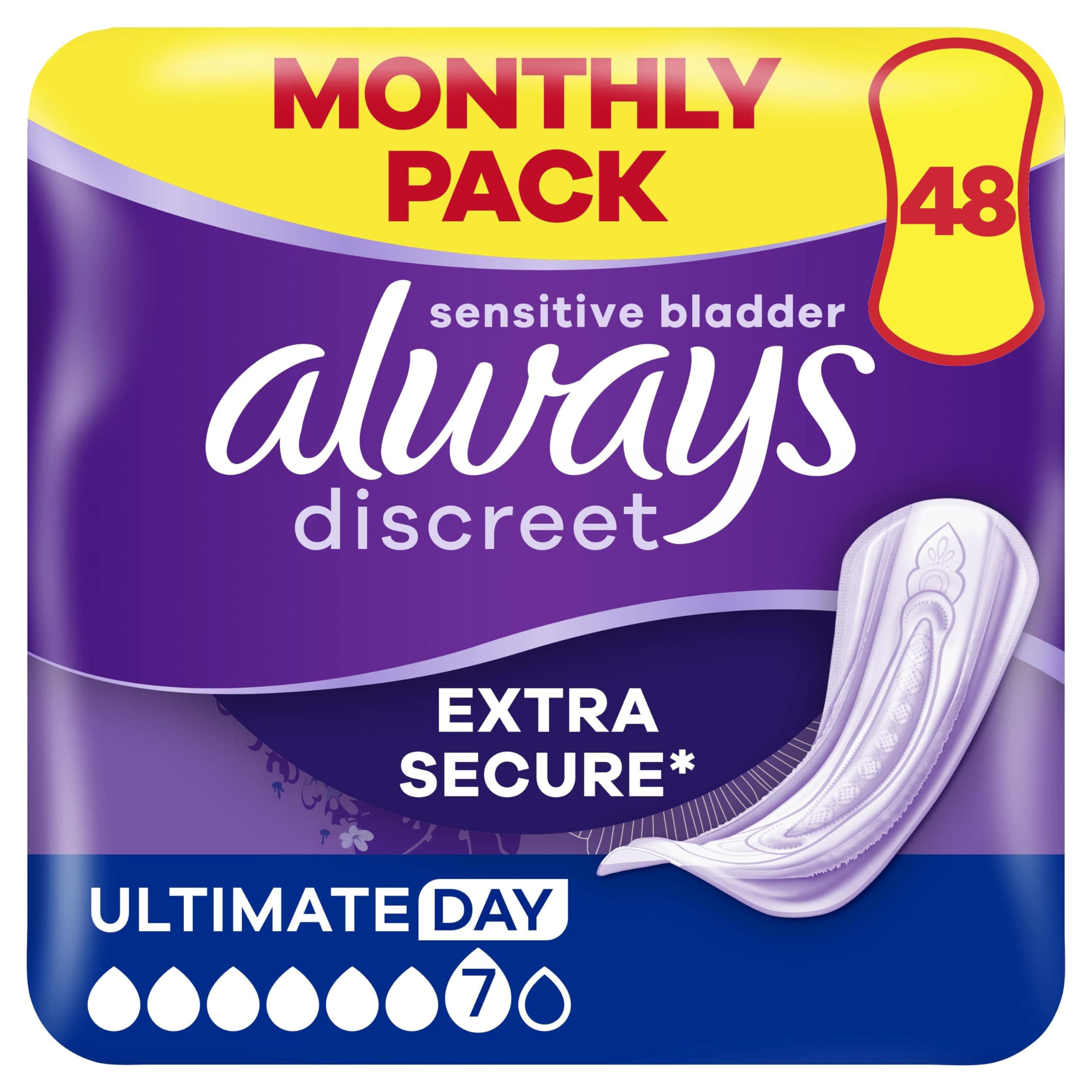 Always Discreet Ultimate Day Pads+