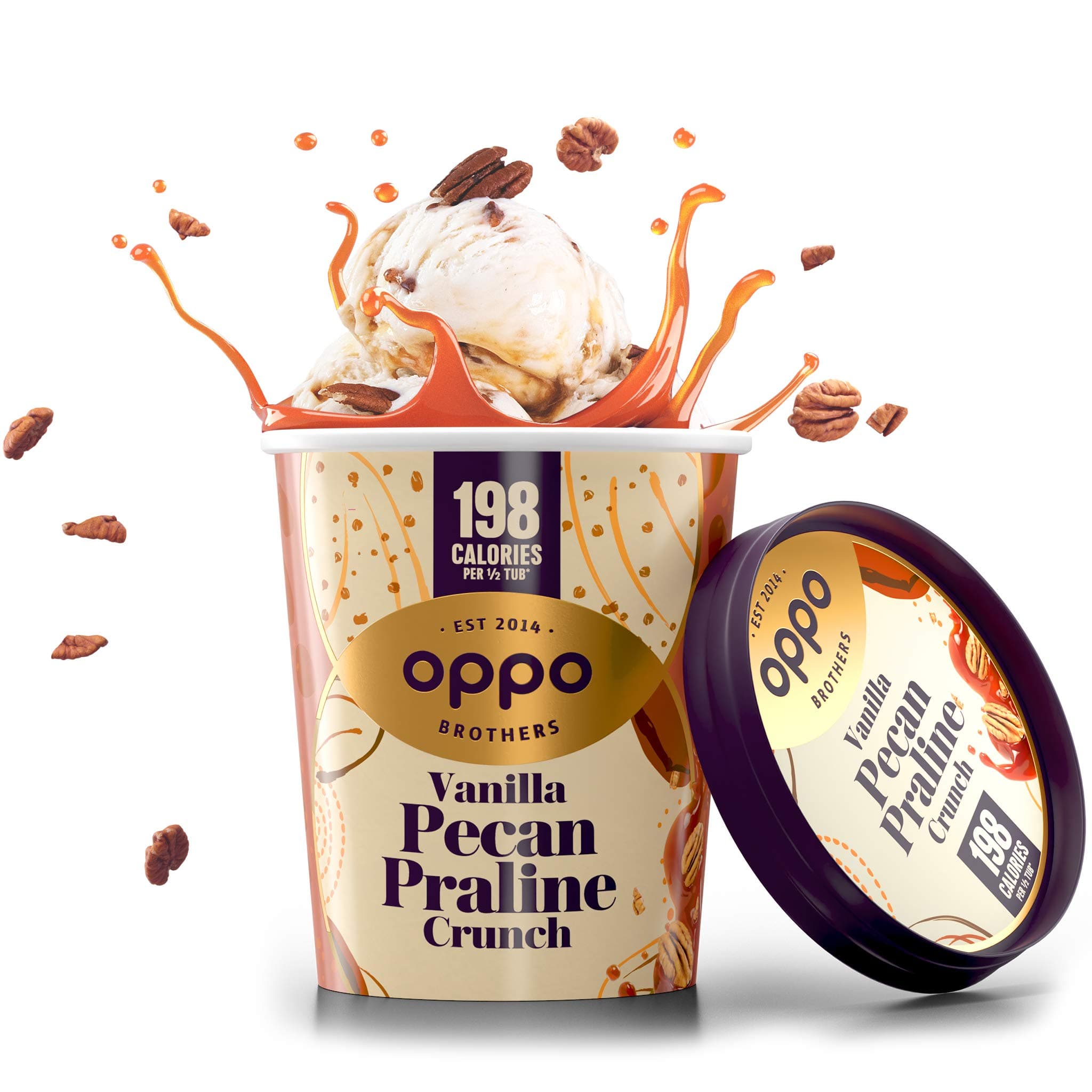 Oppo Ice Cream Vanilla Pecan Praline, 475 ml