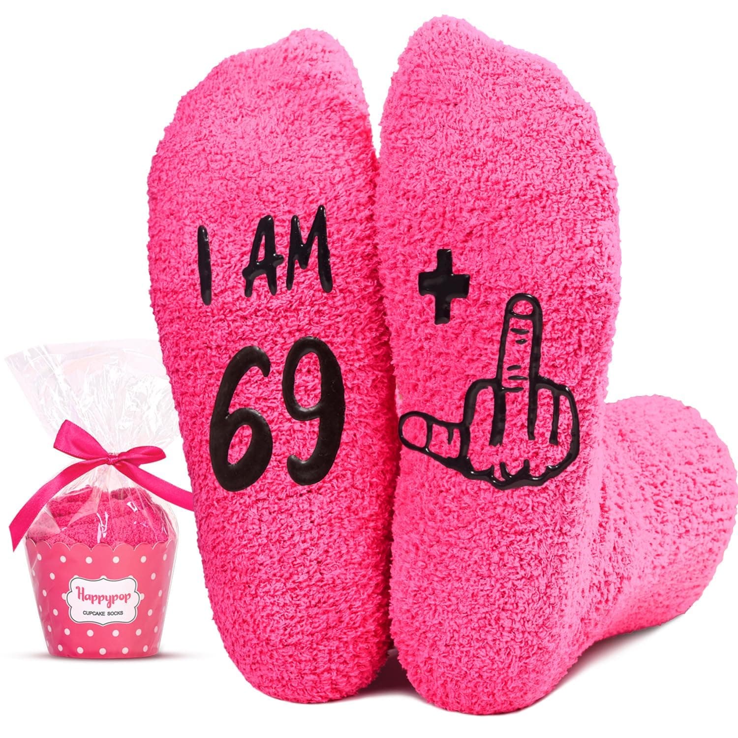 HAPPYPOP 70TH Birthday Gifts for Women - 61 62 63 64 65 66 67 68 69 70 Birthday Socks