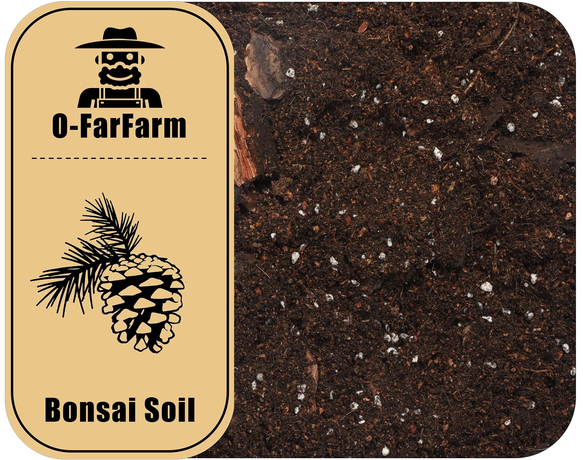 Potting Soil Mix for Bonsai 1qt, Organic Bonsai Tree Soil Ready to Use for Small Bonsai Pot, Fit for Bonsai Seedling, Repotting, or Bonsai Starter Kit
