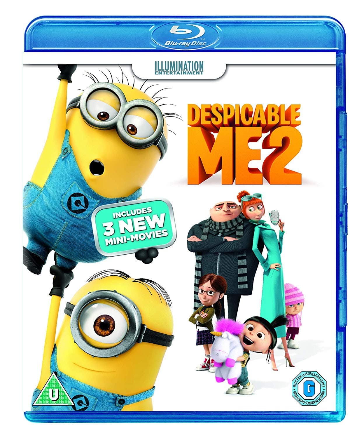 Despicable Me 2 (Includes 3 Exclusive Mini-Movies!) (Blu-ray + Ultraviolet) (Uncut | Region Free Blu-ray | UK Import) - Also Incl, HINDI Audio Tracks