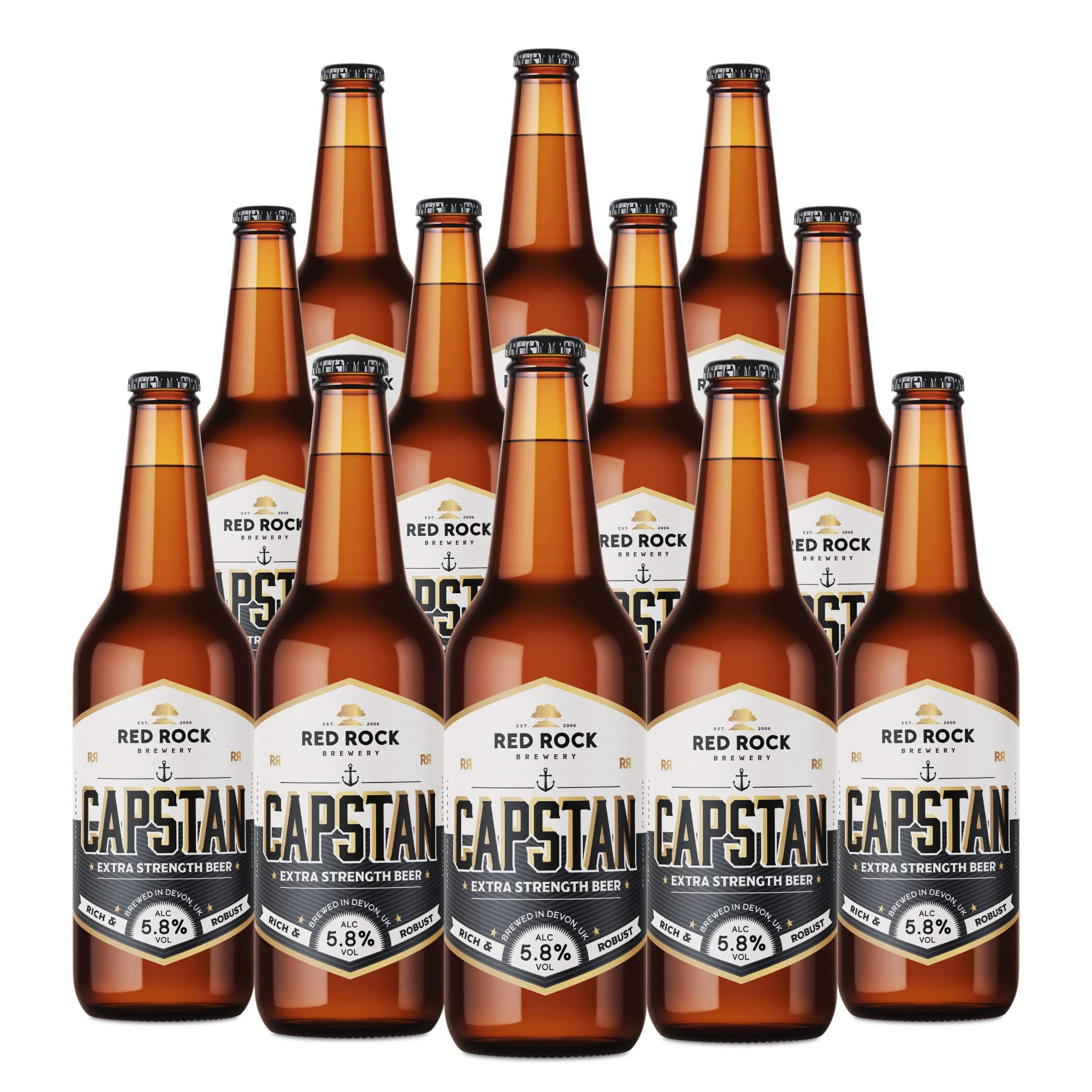 Traditional British Ale - Case of 12x 500ml Bottles of English Beer (Capstan 5.8%)