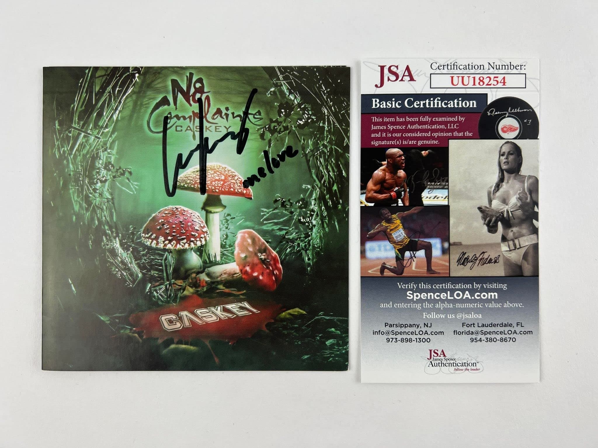 Caskey signed CD Insert Cover Insert No Complaints YMCMB JSA Authentication