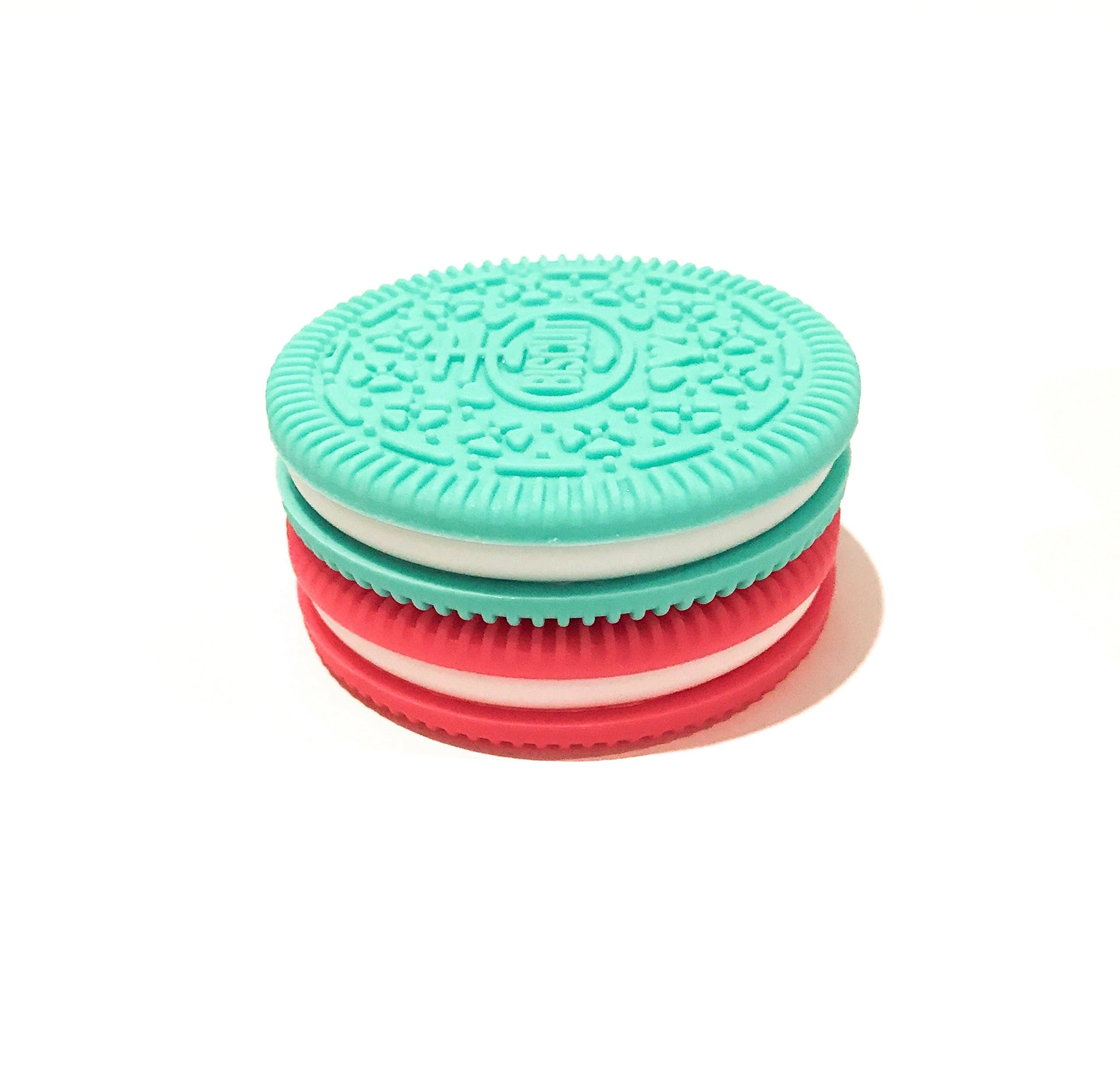 Baby Cookie Teethers Silicone Toy BPA Free - 2 Pack