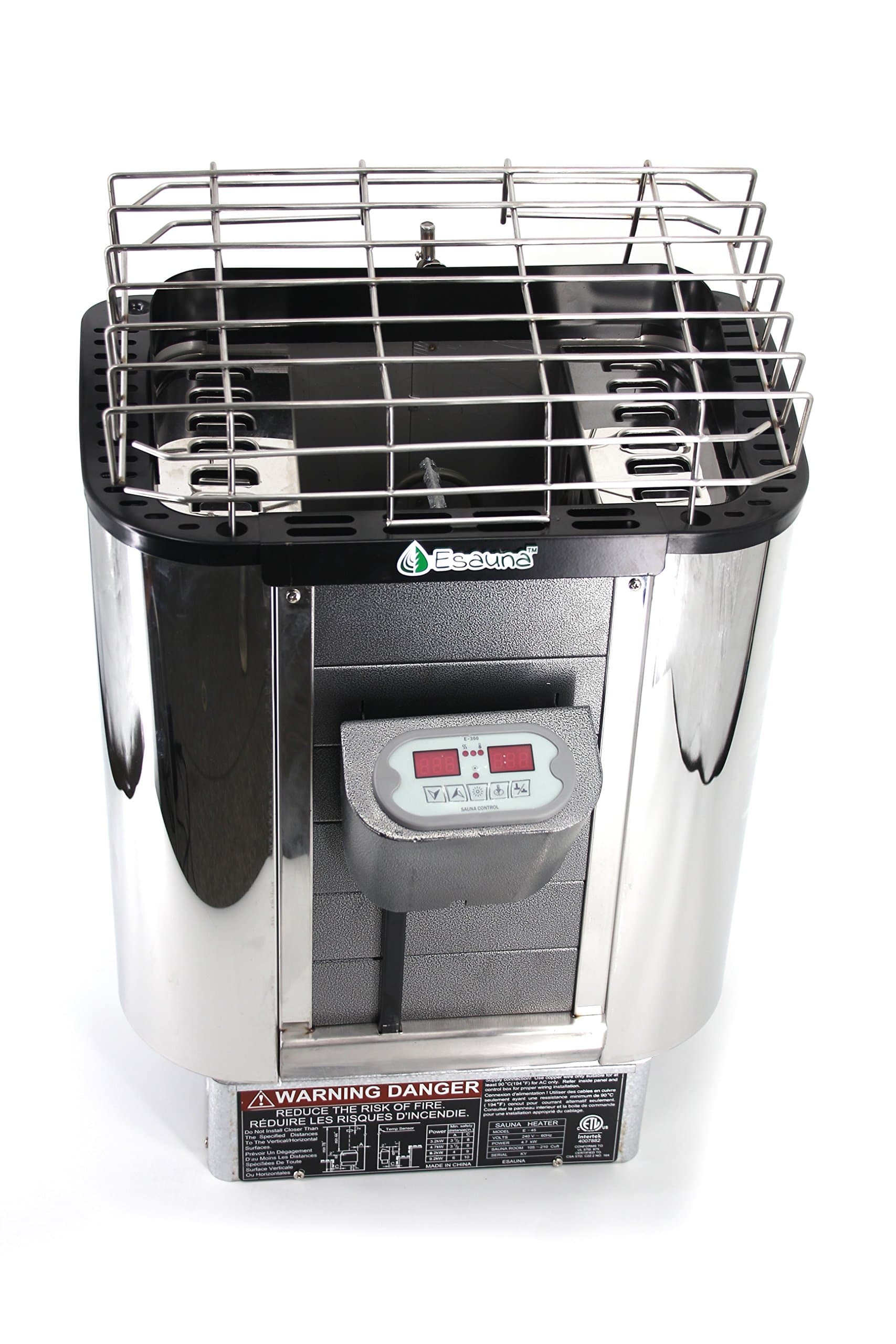 Esauna E-90 Sauna Heater, 9kw 240v/1ph, Maximum 460 Cubic feet