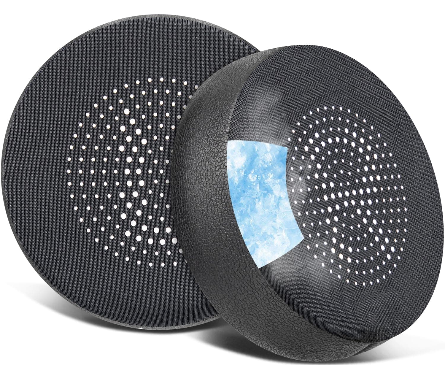 SOULWIT Cooling Gel Earpads Replacement for Jabra Evolve 75(75UC 75MS 75SE) Stereo Wireless Bluetooth Headset, Ear Pads Cushions with High-Density Noise Isolation Foam - Black