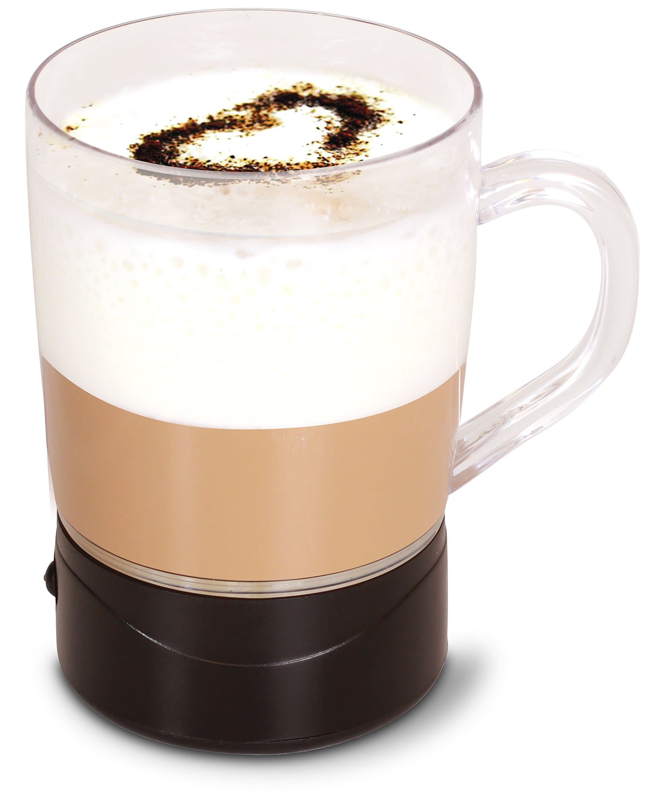 Team Kalorik TKG MFH 1000 Froth and Foam Handheld Milk Frothers, Plastic, Metal, Black/Transparent