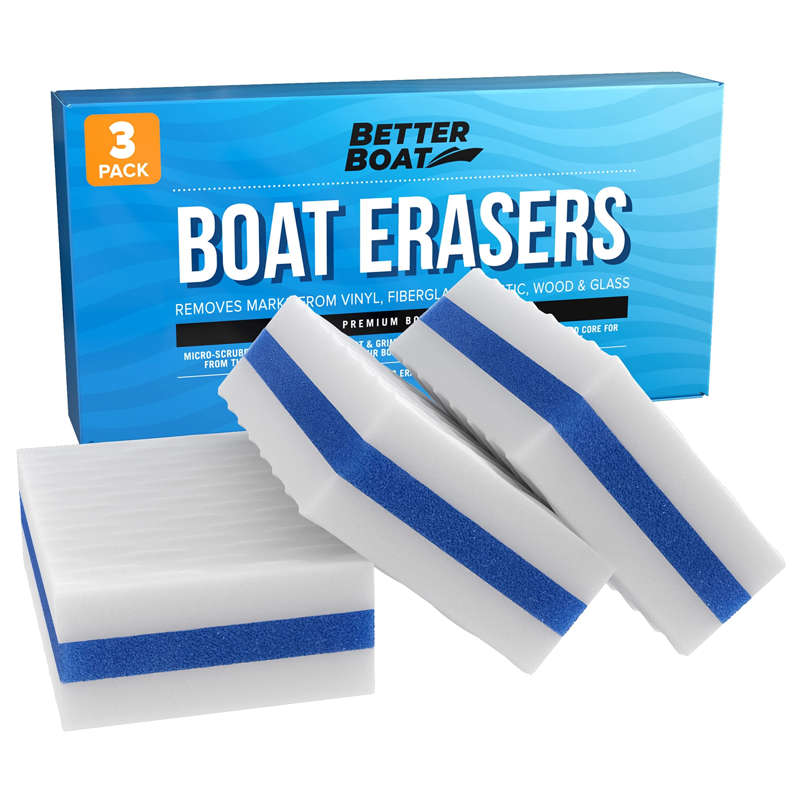 Better Boat Premium Scuff Erasers | Magic ing Accessories for Cleaning Black Streak Deck Marks and More