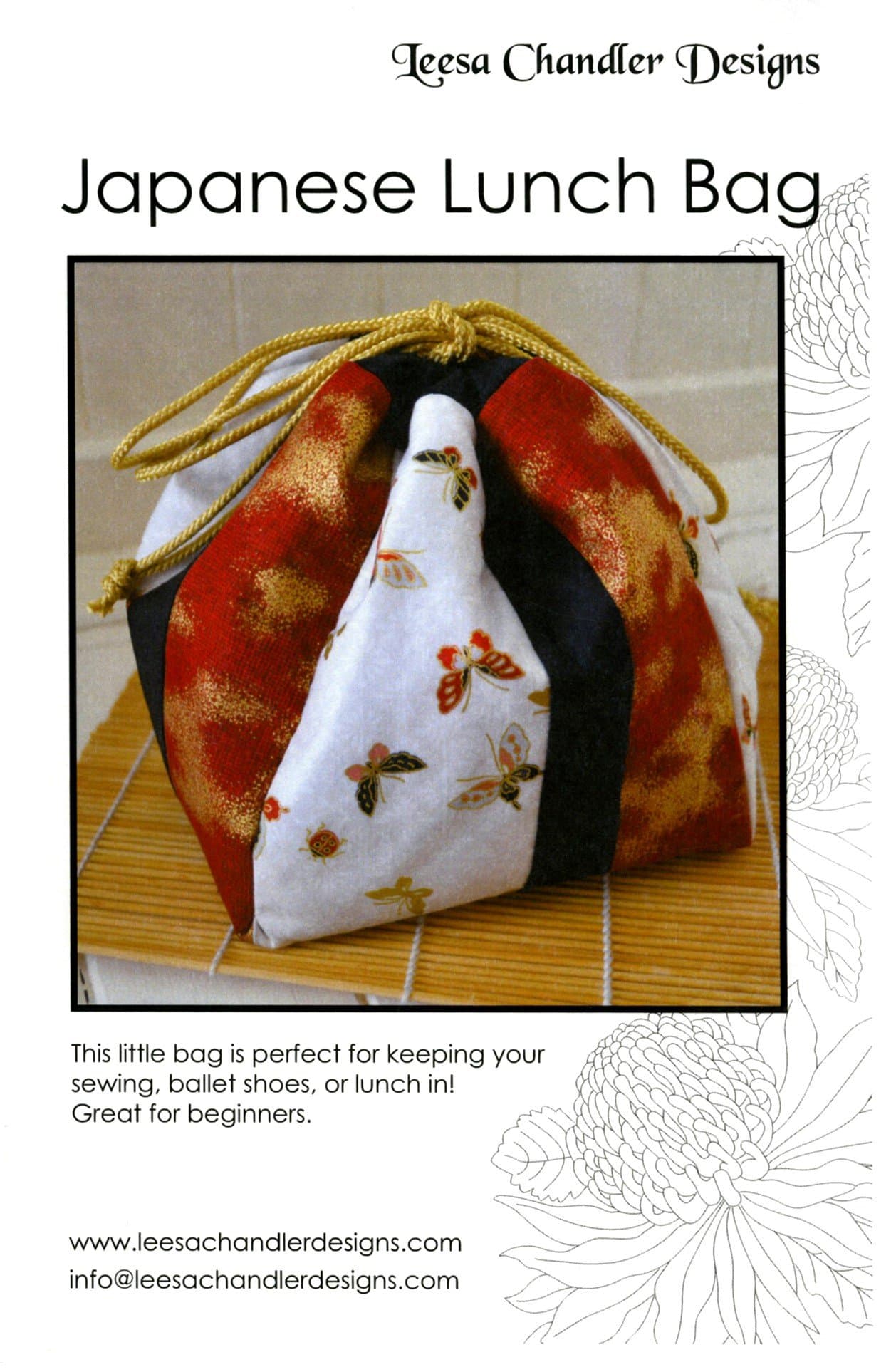 Leesa Chandler Designs LS017HOF Japanese Lunch Bag