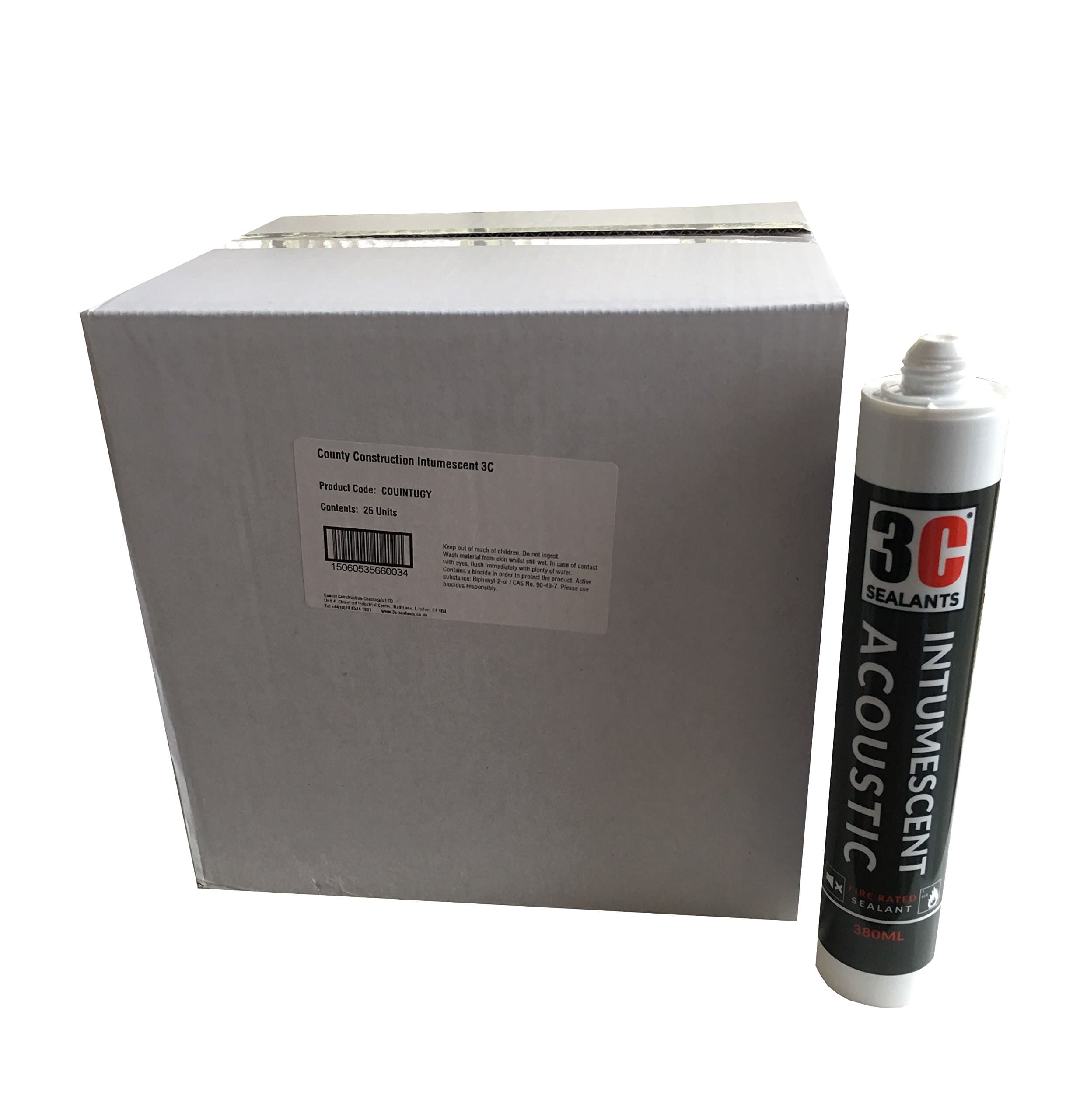 Intumescent Acoustic Sealant 380ml Grey (Box of 25)