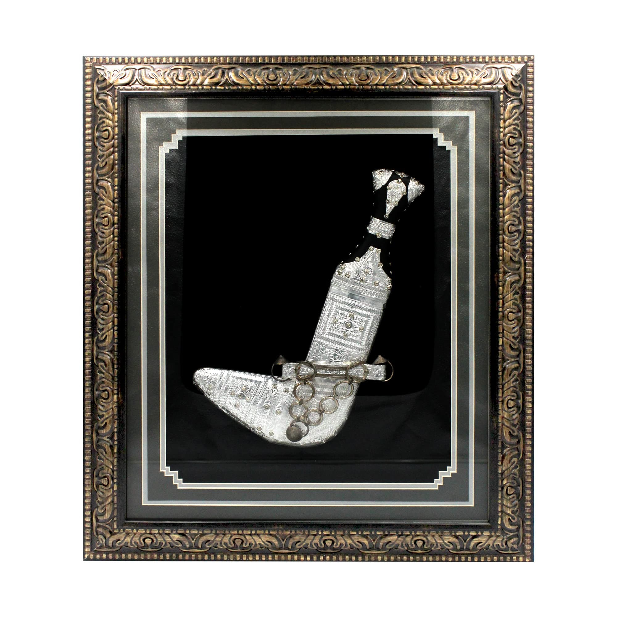 HANDMADE SILVER PLATED KANJER BOXFRAME 21x16.5INCHES-FRM0007B