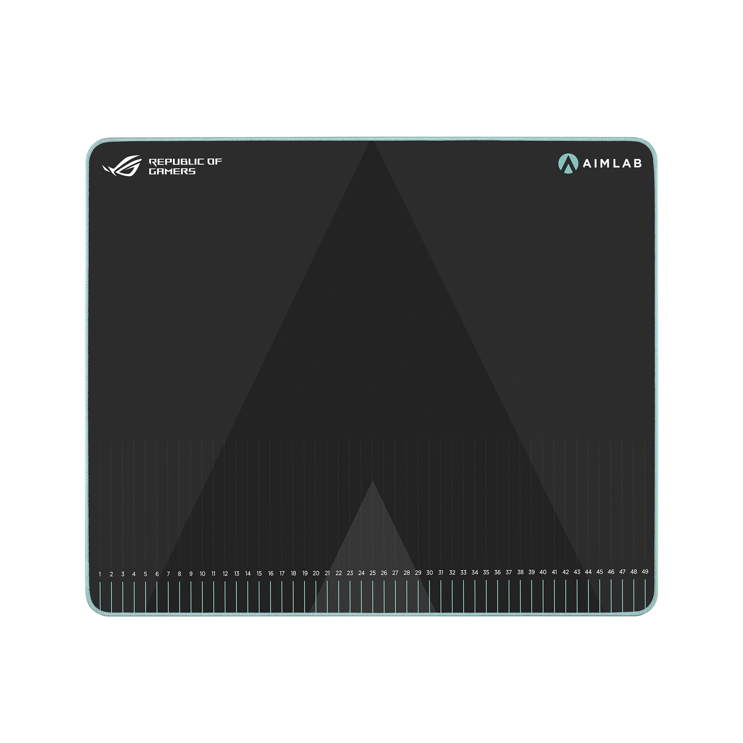 ROG Hone Ace Aim Lab Edition Gaming Mouse Pad, 508 X 420 x 3 mm, Large Size, Soft, Hybrid Cloth Material, Non-Slip Rubber Base, Esports & FPS Gaming, Black