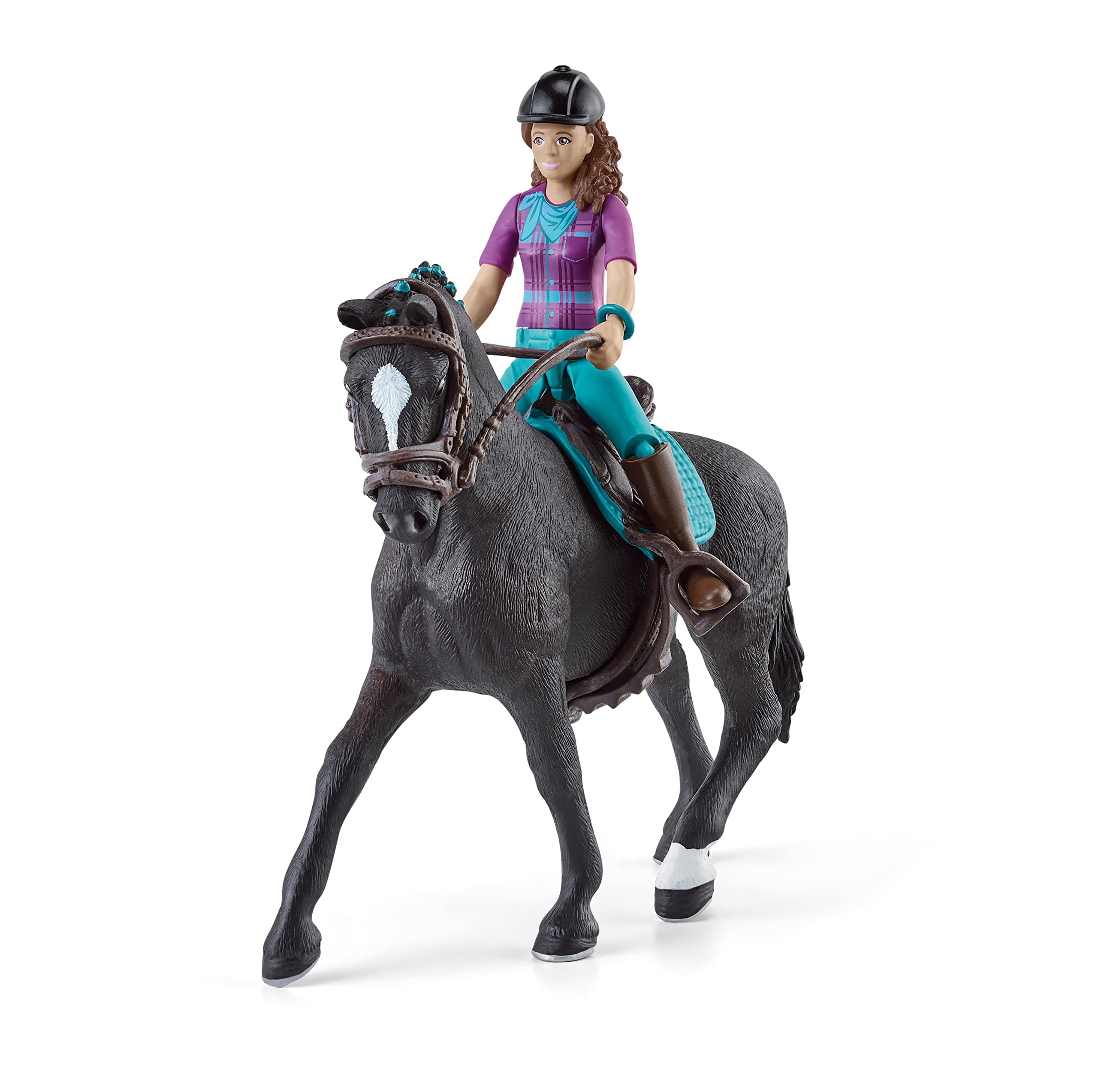 Horse Club - 10 PC Lisa & Storm Playset - Realistic Horse and Rider Figurines for Girls and Boys - Screen Free Toys for Kids Ages 5+ | 42541