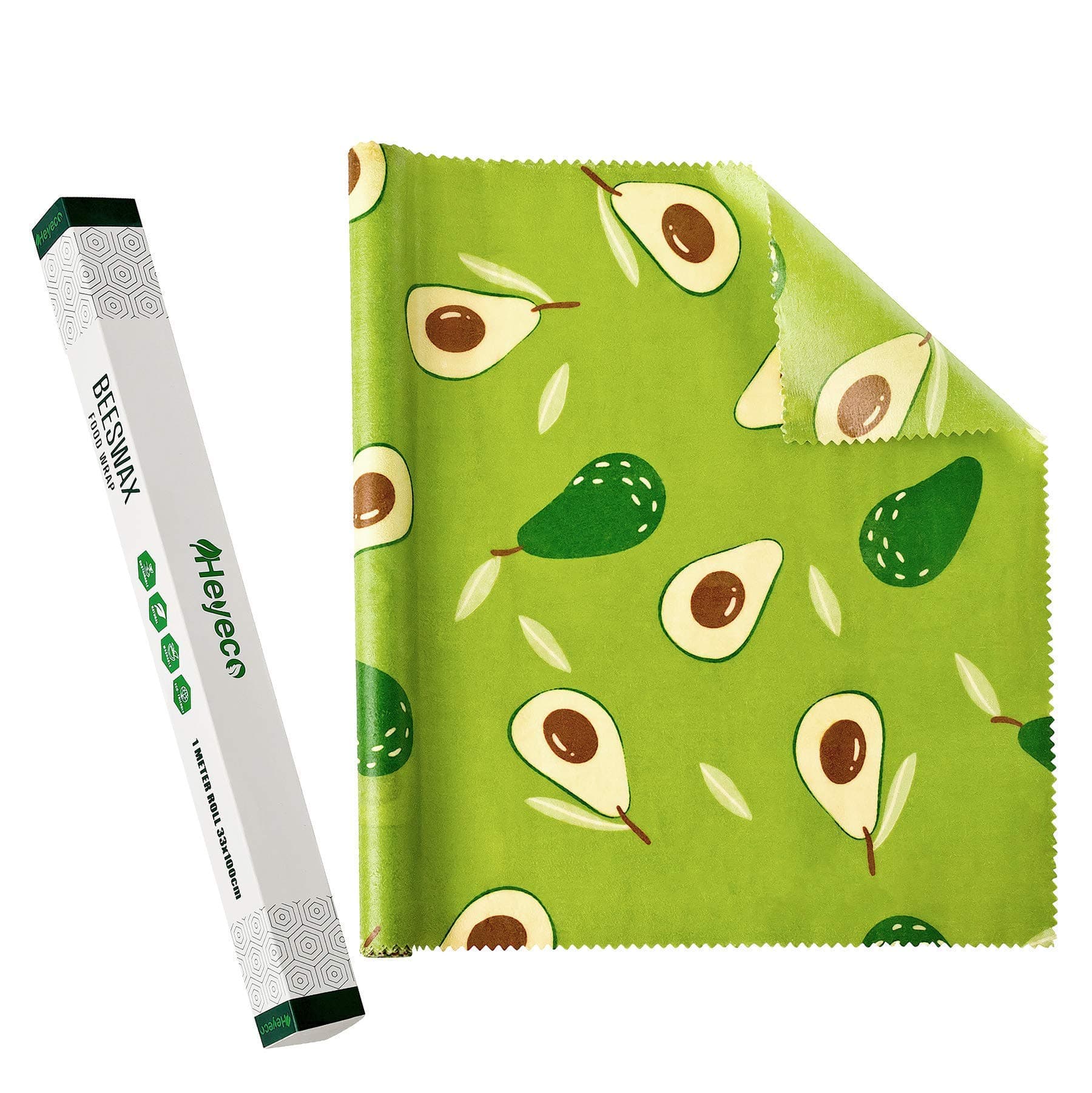 Beeswax Wraps | Roll | Eco Friendly Sustainable Reusable Food Wraps | Biodegradable Zero Waste Plastic Free Food Storage | Bowl Covers | Organic Bees Wax Cheese Bread Sandwich Wrappers