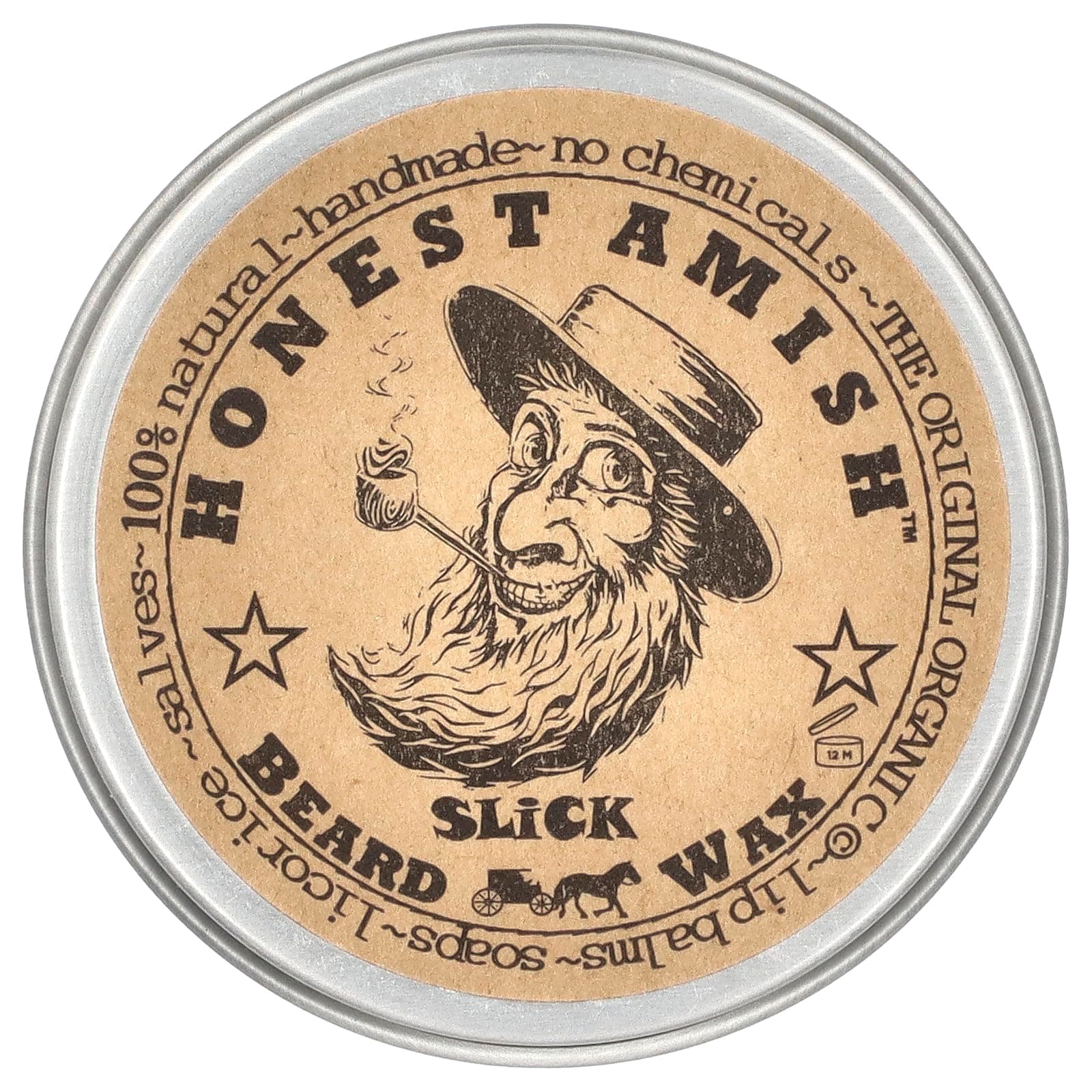 Slick Beard Wax - All Natural and Organic - 2 ounce