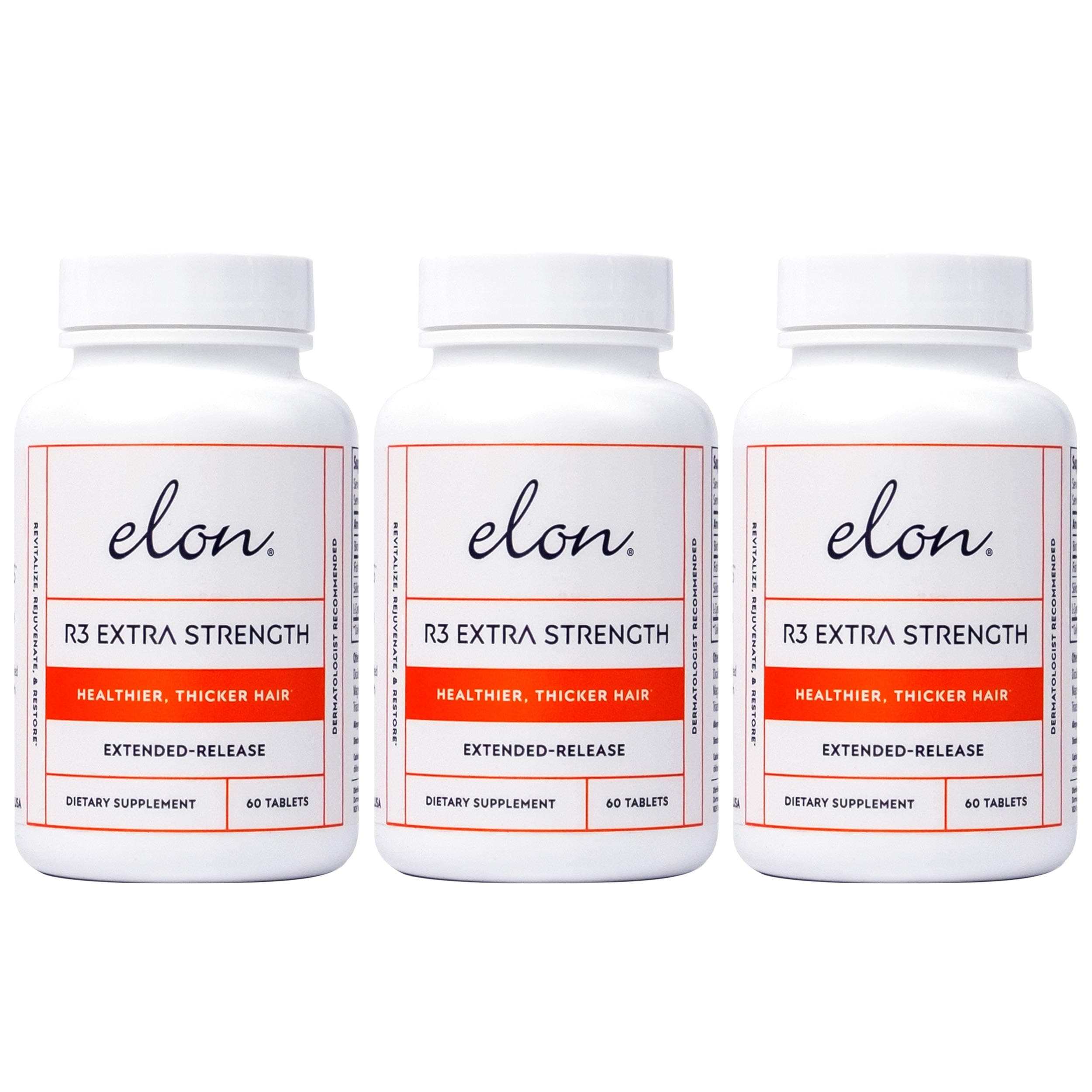 Elon R3 Extra Strength for Hair Growth -3 Pack