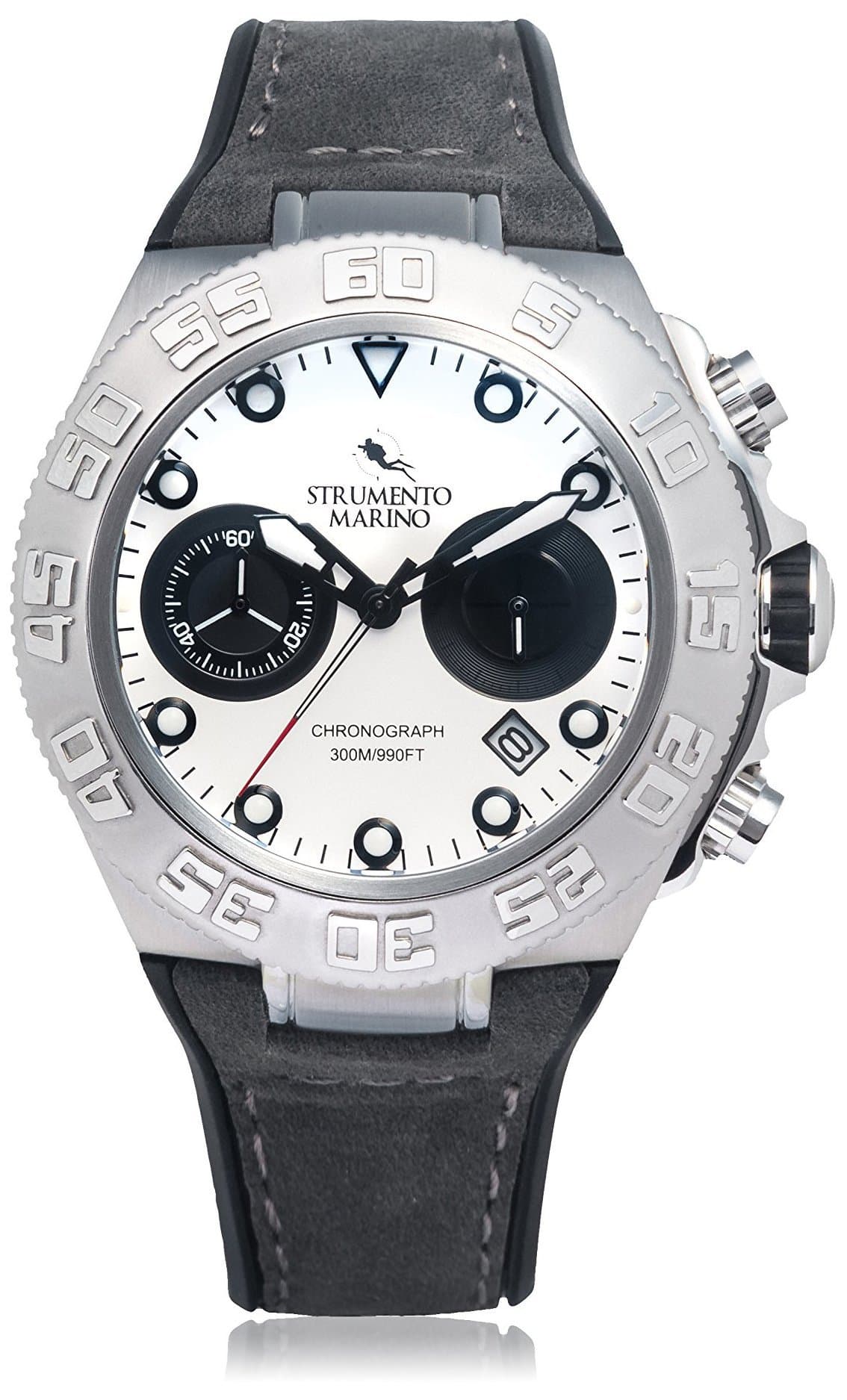 Strumento Marino Men's Black/White SM111L/SS/BN/NR Watch