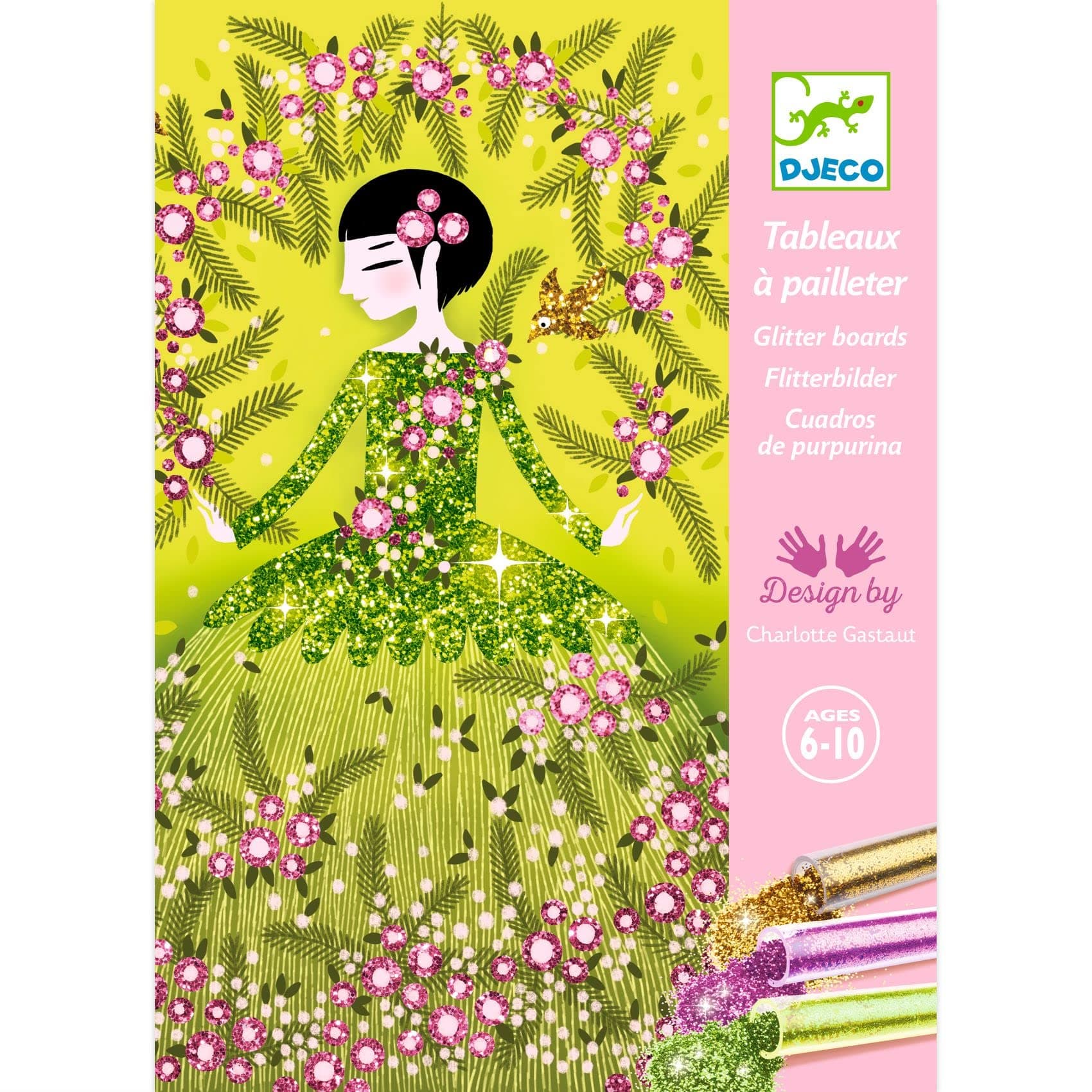 Colored Glitter Art Kit, Dresses (DJ09500)