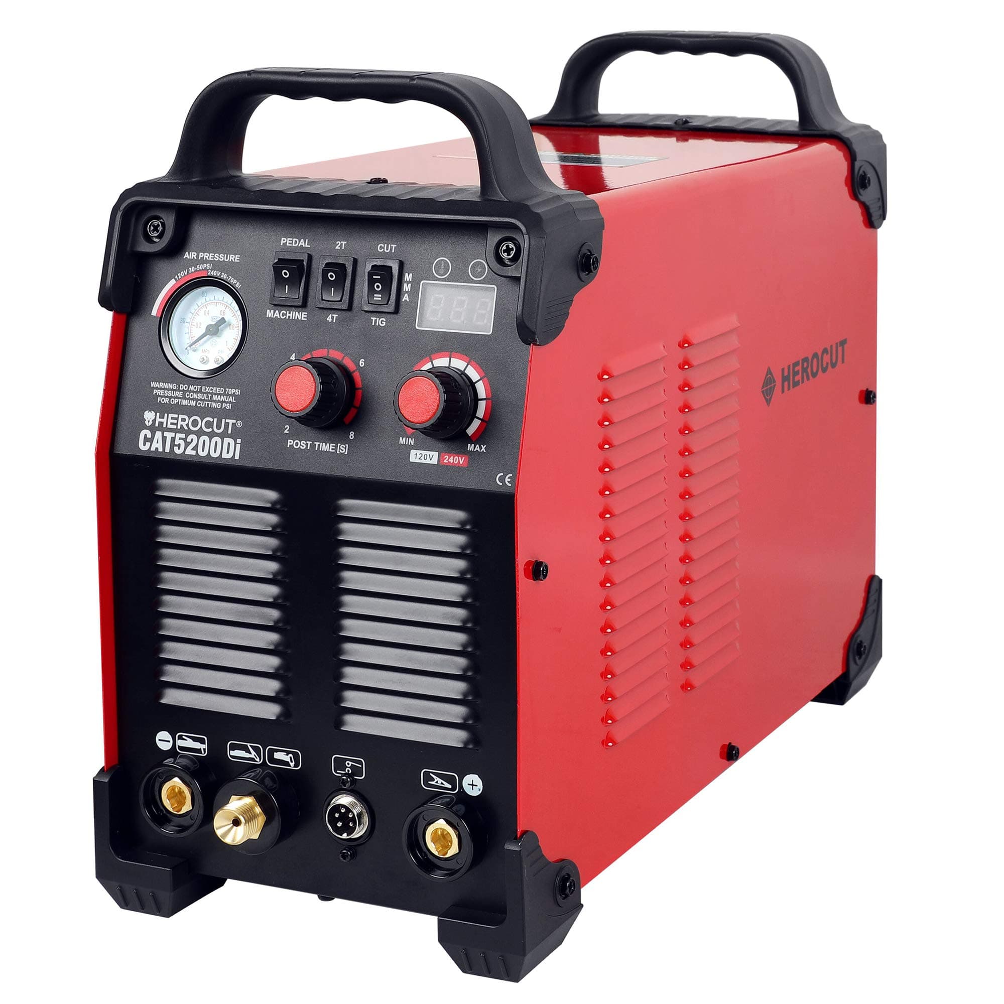 HeroCut Plasma CAT520D HF-Touch Cut/Tig/Stick 3 in 1 Combo Welding Machine, 14mm Clean Cut